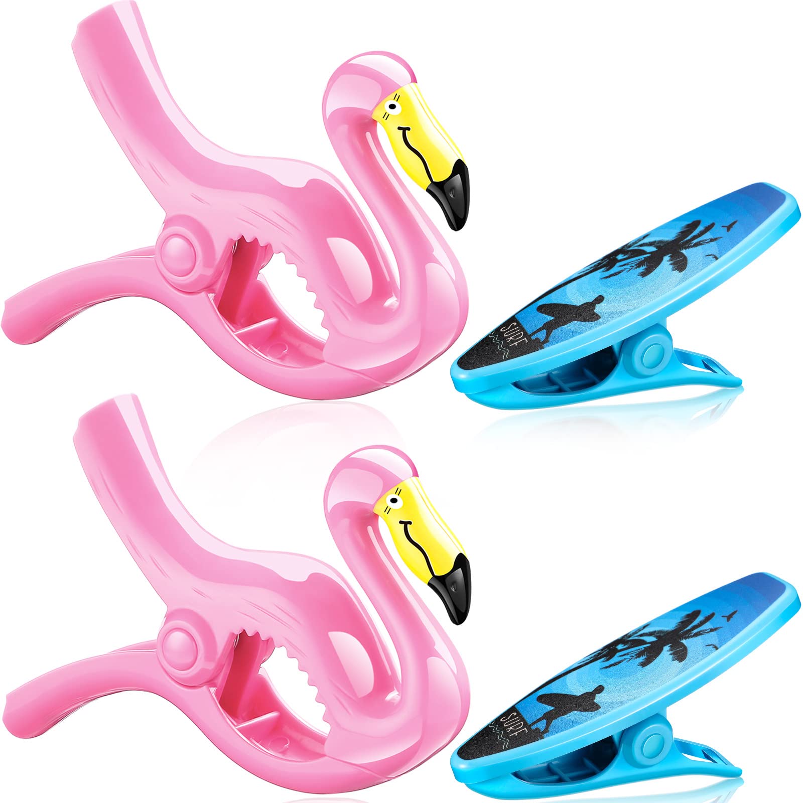 4 Pcs Beach Towel Clips (4 Count)