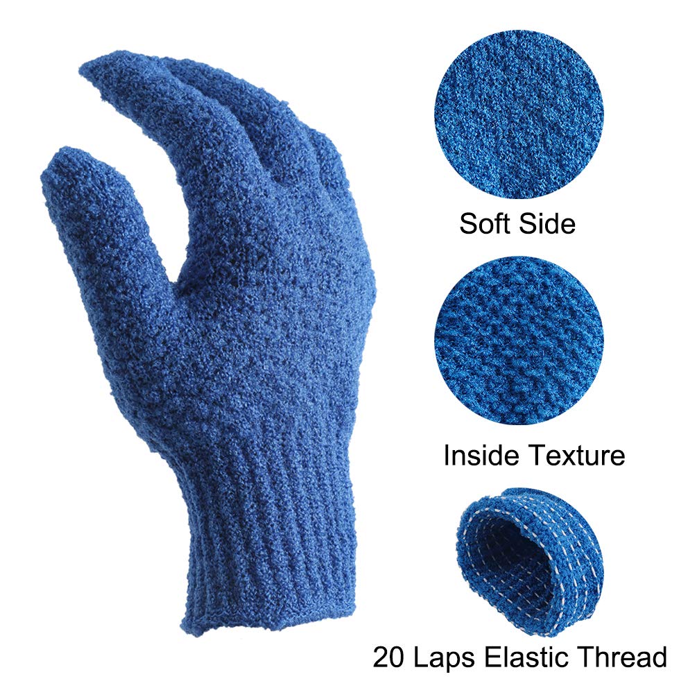Bath Exfoliating Gloves Scrub (4 Count)