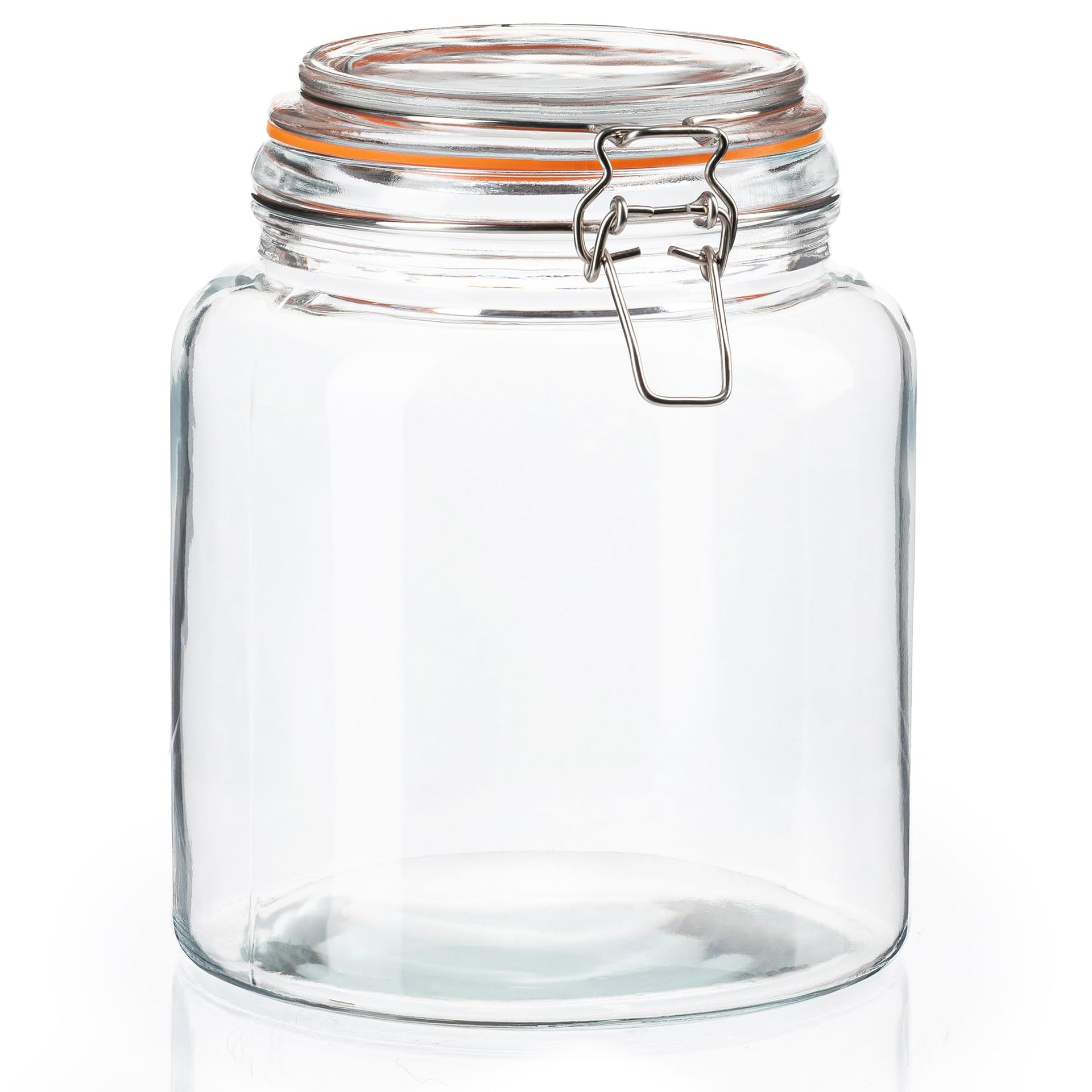 Half Gallon Glass Large Mason Jars with Airtight Lid (2 Count)
