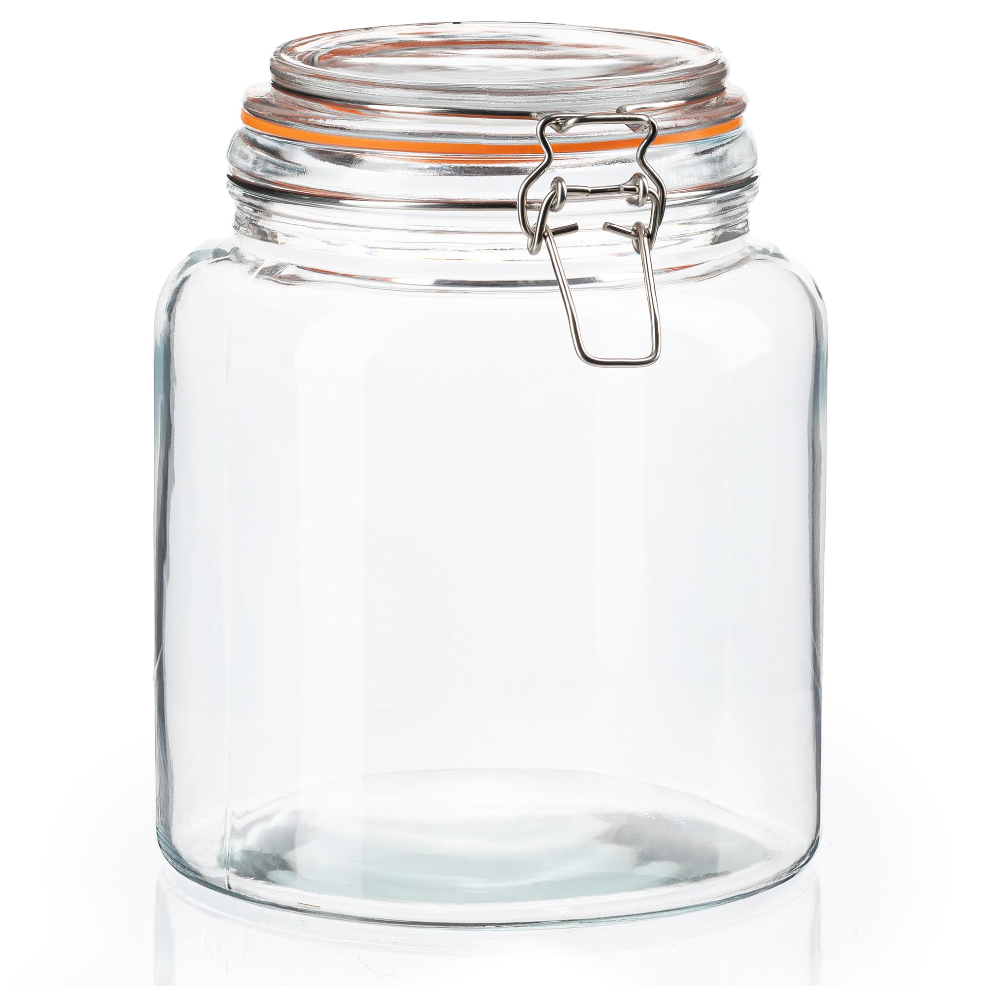 Half Gallon Glass Large Mason Jars with Airtight Lid (2 Count)