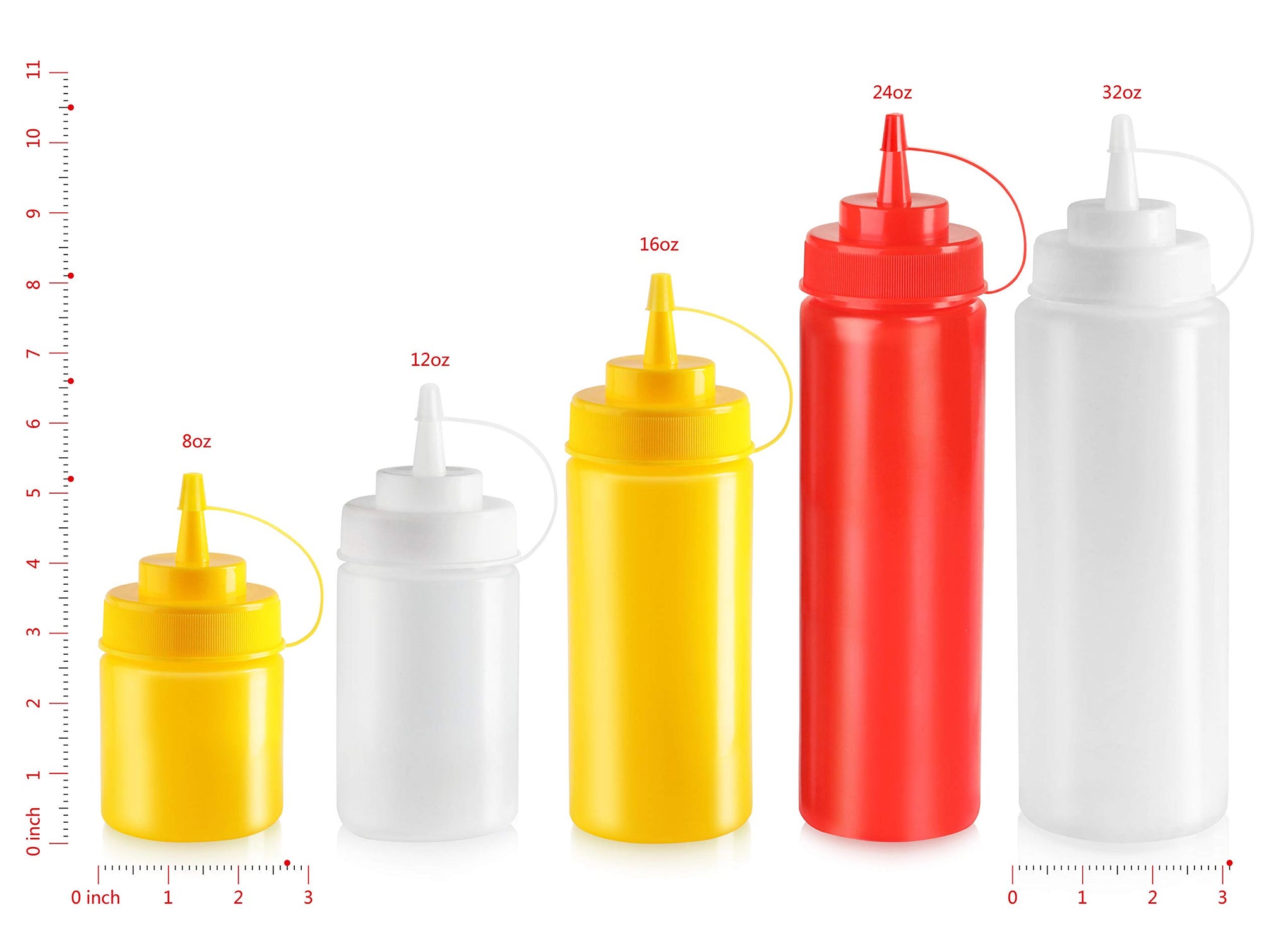 16 oz Clear Squeeze Bottle