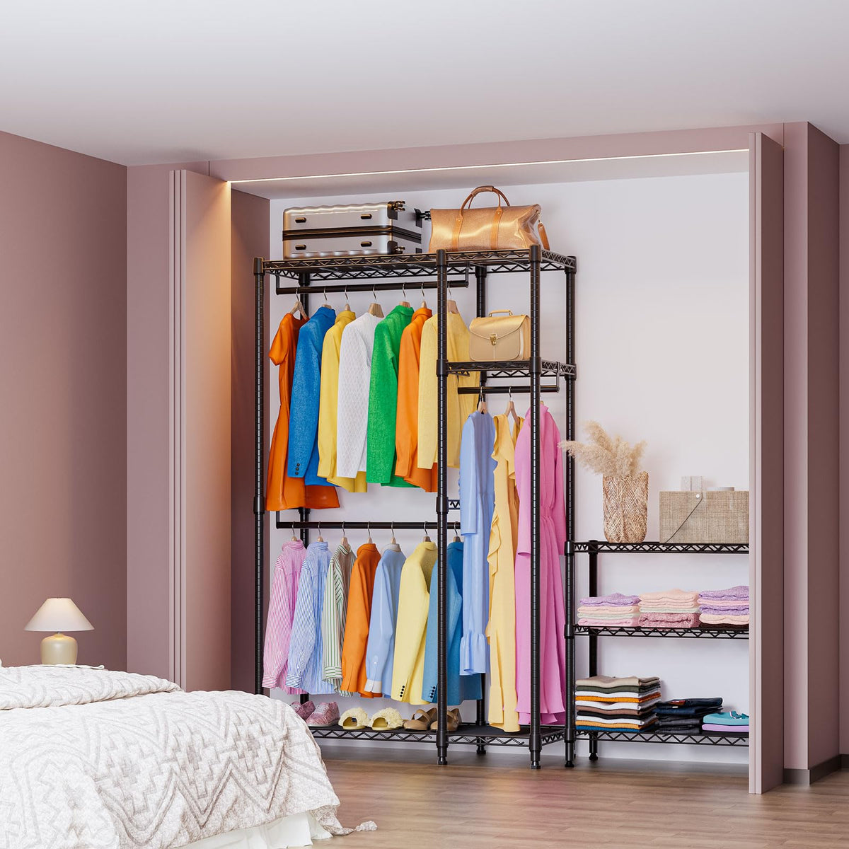 Heavy Duty Garment Rack Wire Clothes Rack for Hanging Clothes