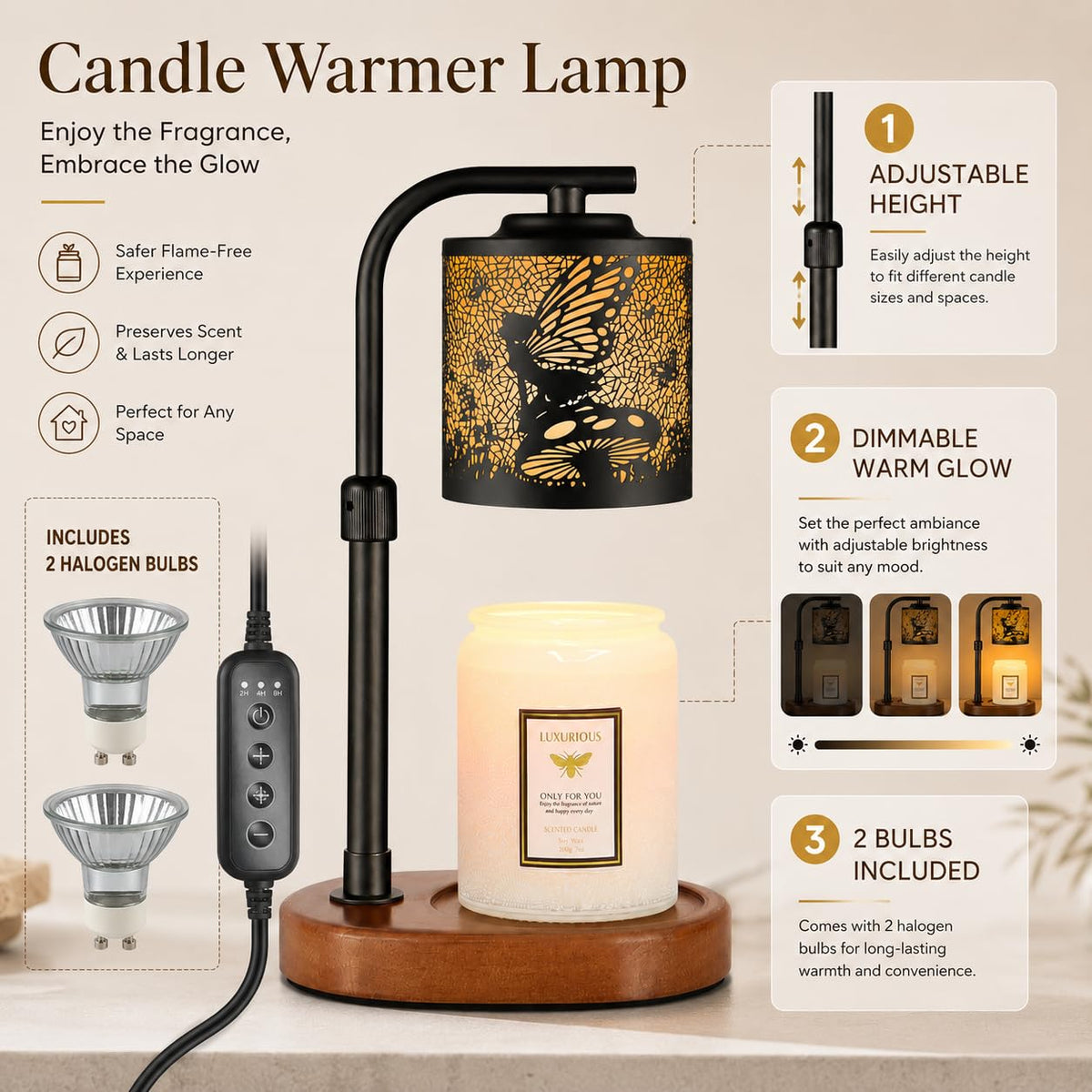 Candle Warmer Lamp Birthday Gifts for Women Mom