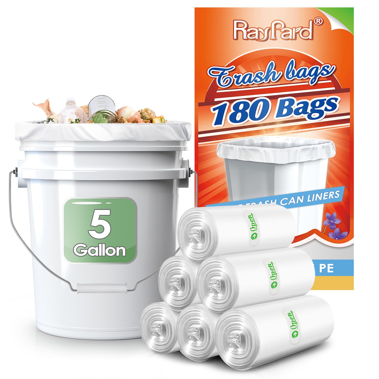 5 Gallon 180 Counts