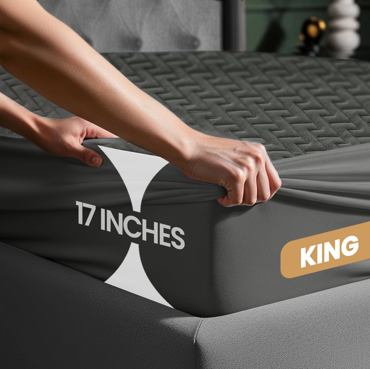 Premium Waterproof Mattress Protector King Size