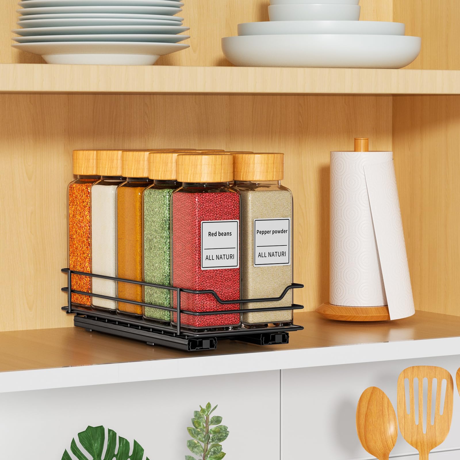 Pull Out Spice Rack Organizer