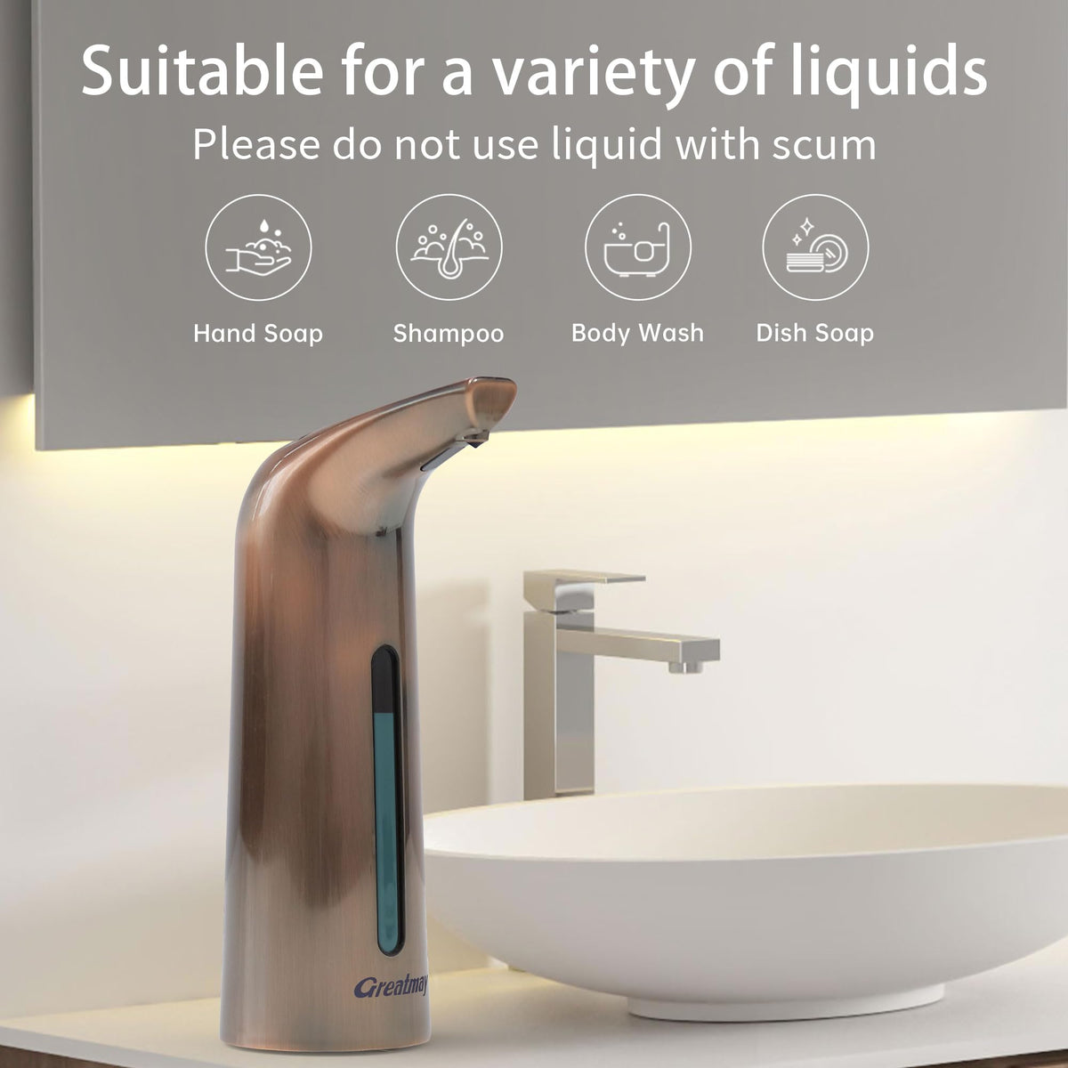 Touchless Automatic Soap Dispenser 400ml Rechargeable