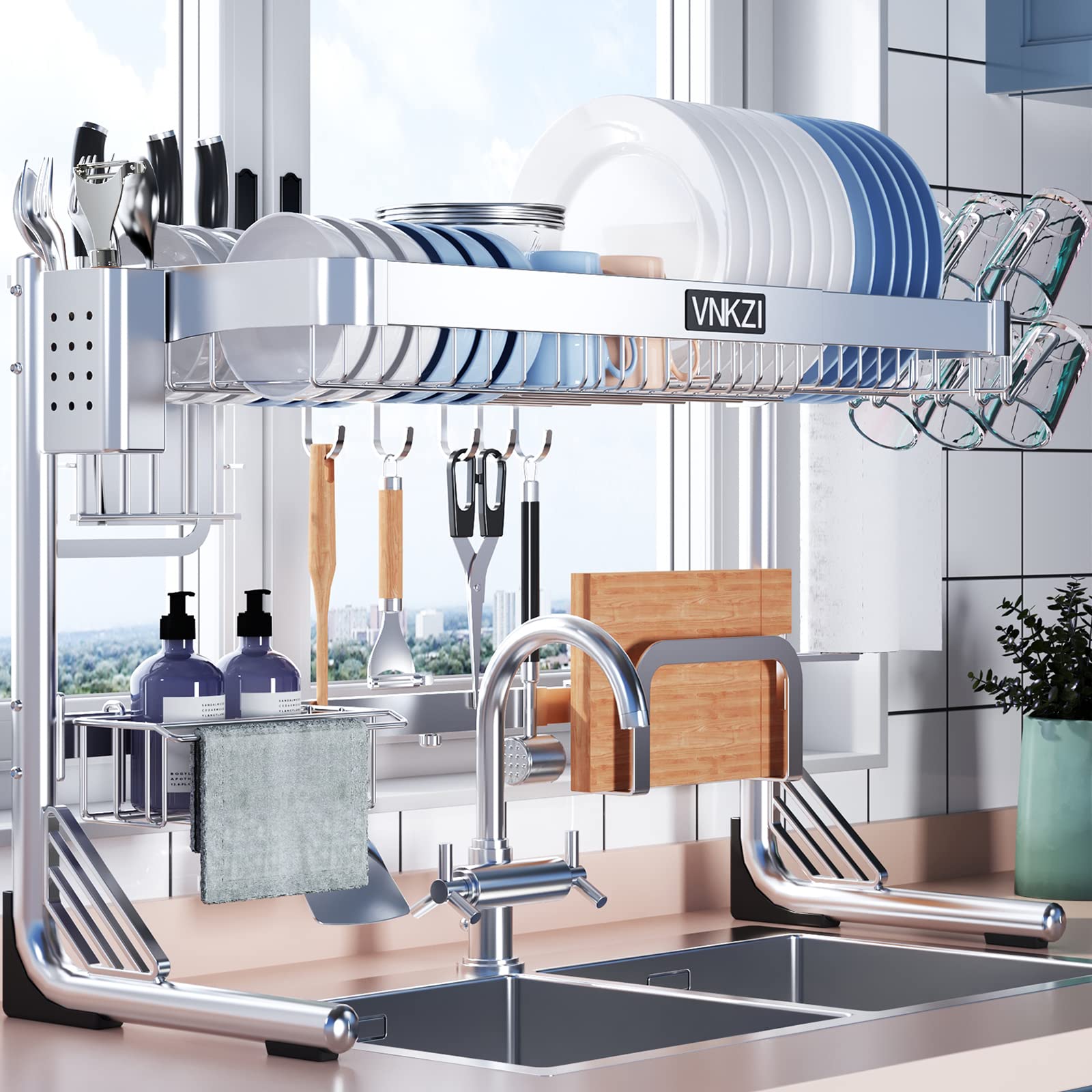 Over Sink Dish Drying Rack