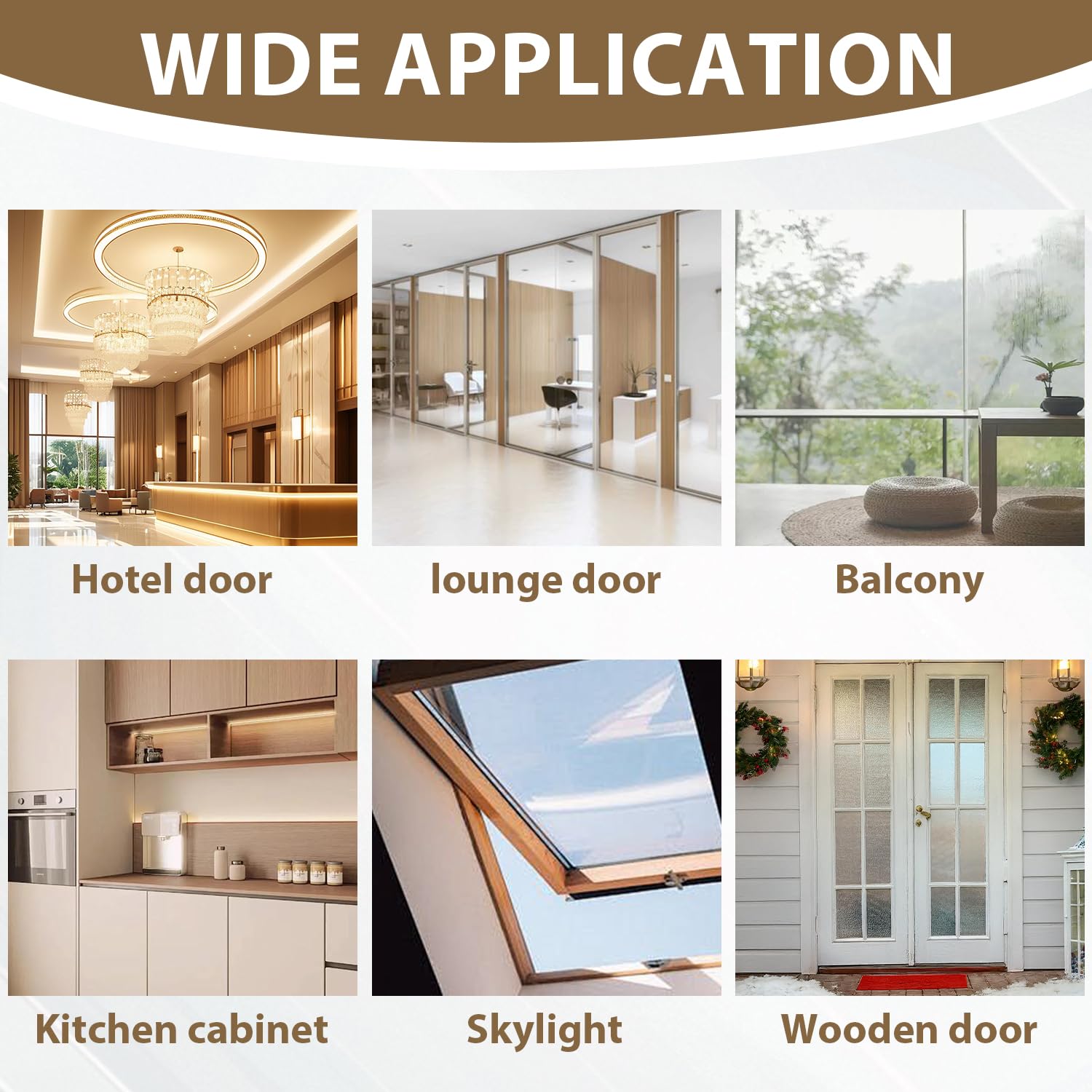 Weather Stripping Door Seal 45 MM * 16.5FT Insulates Soundproofs Perfect for Door Frames Windows Bathroom Shower Glass Gaps Blocks Cold Air Rain Door Seal Strip (16.5 Foot)