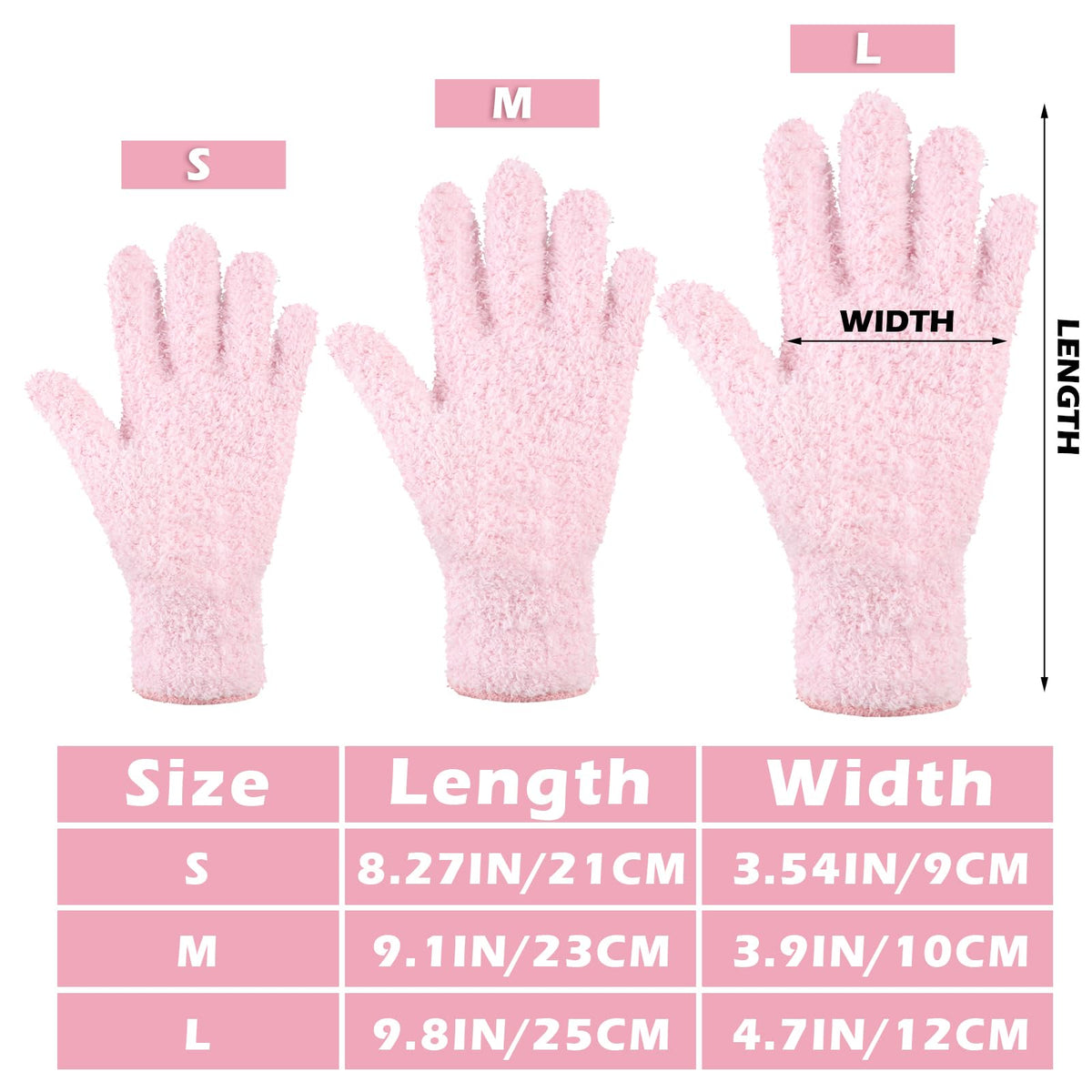 3 Pairs Microfiber Dusting Gloves for Plants Leaf