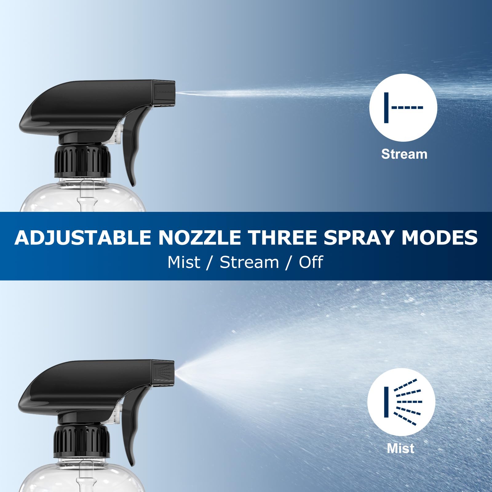 15oz Graduated Spray Bottles (4 Count)