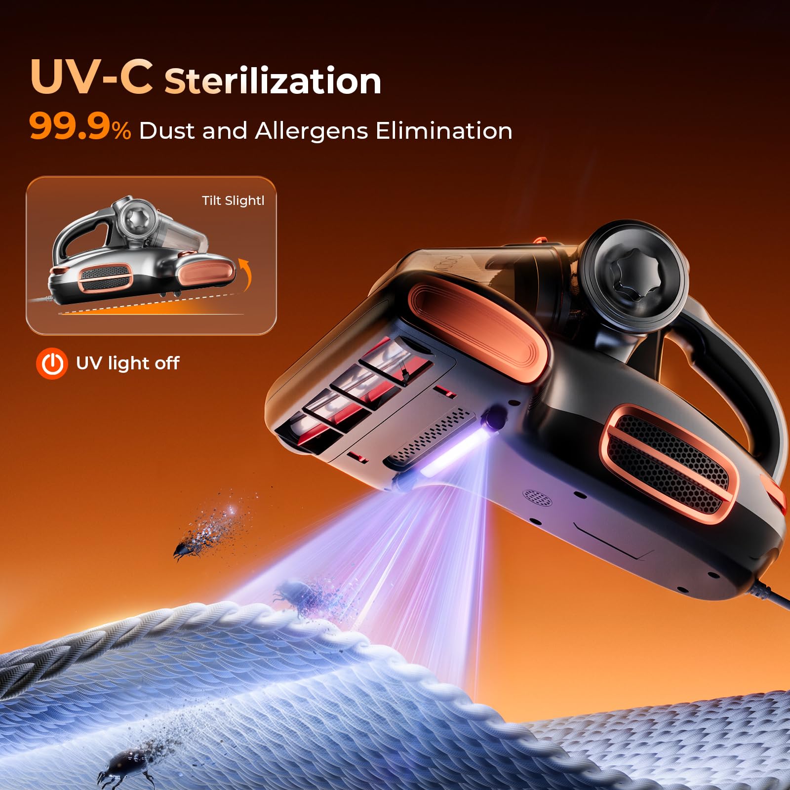 T600 Bed Mattress Vacuum Cleaner with UV