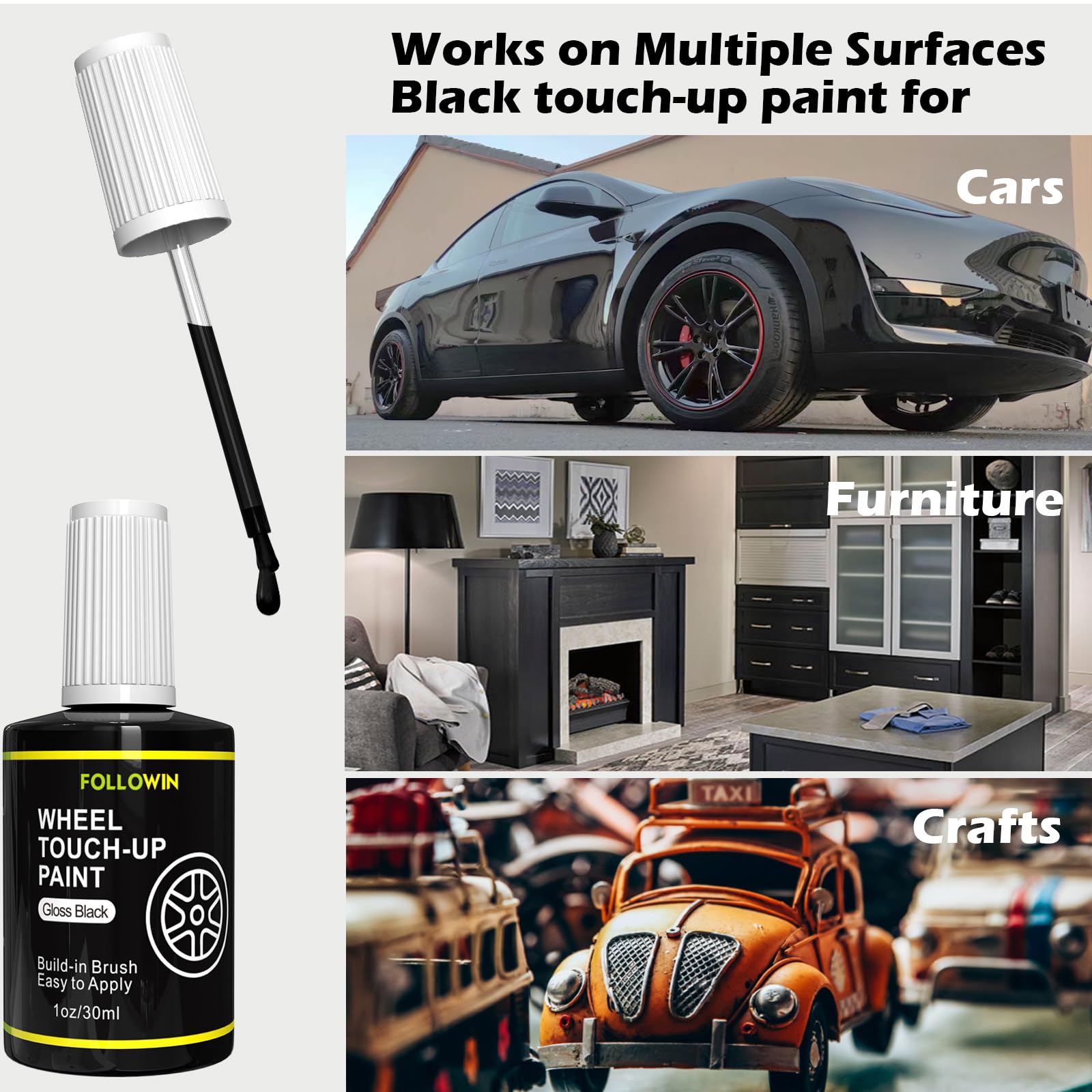 Gloss Black Rim Touch Up Paint
