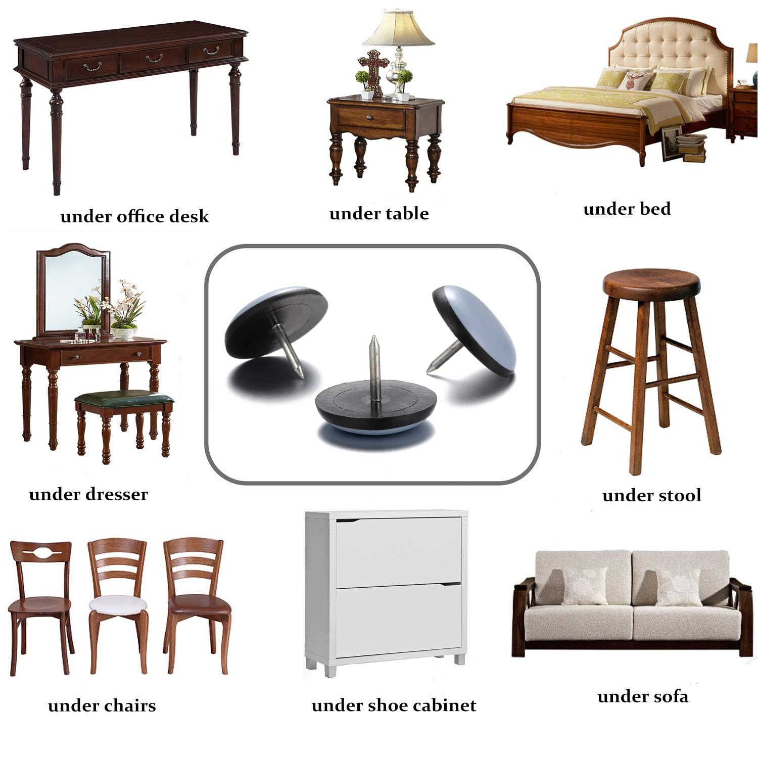 Furniture Sliders (24 Count)