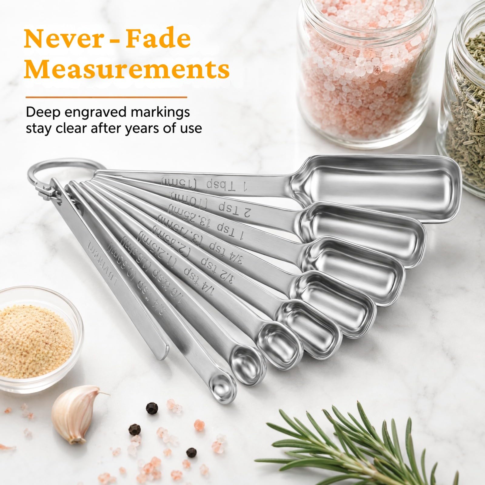 23 Pcs Stainless Steel Measuring Spoons Set with Leveler (23 Count)