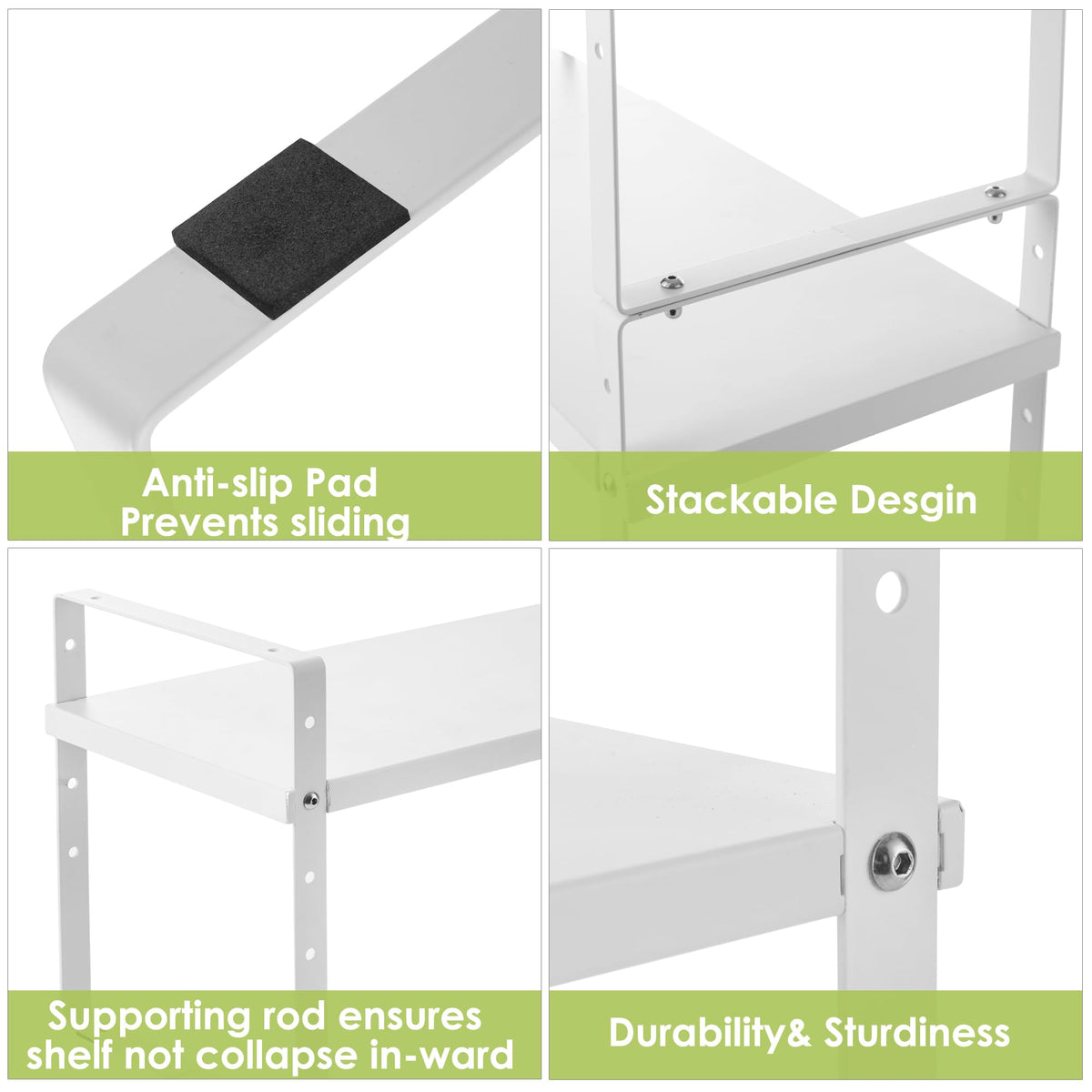 Expandable Cabinet Shelf Organizer Rack (2 Count)