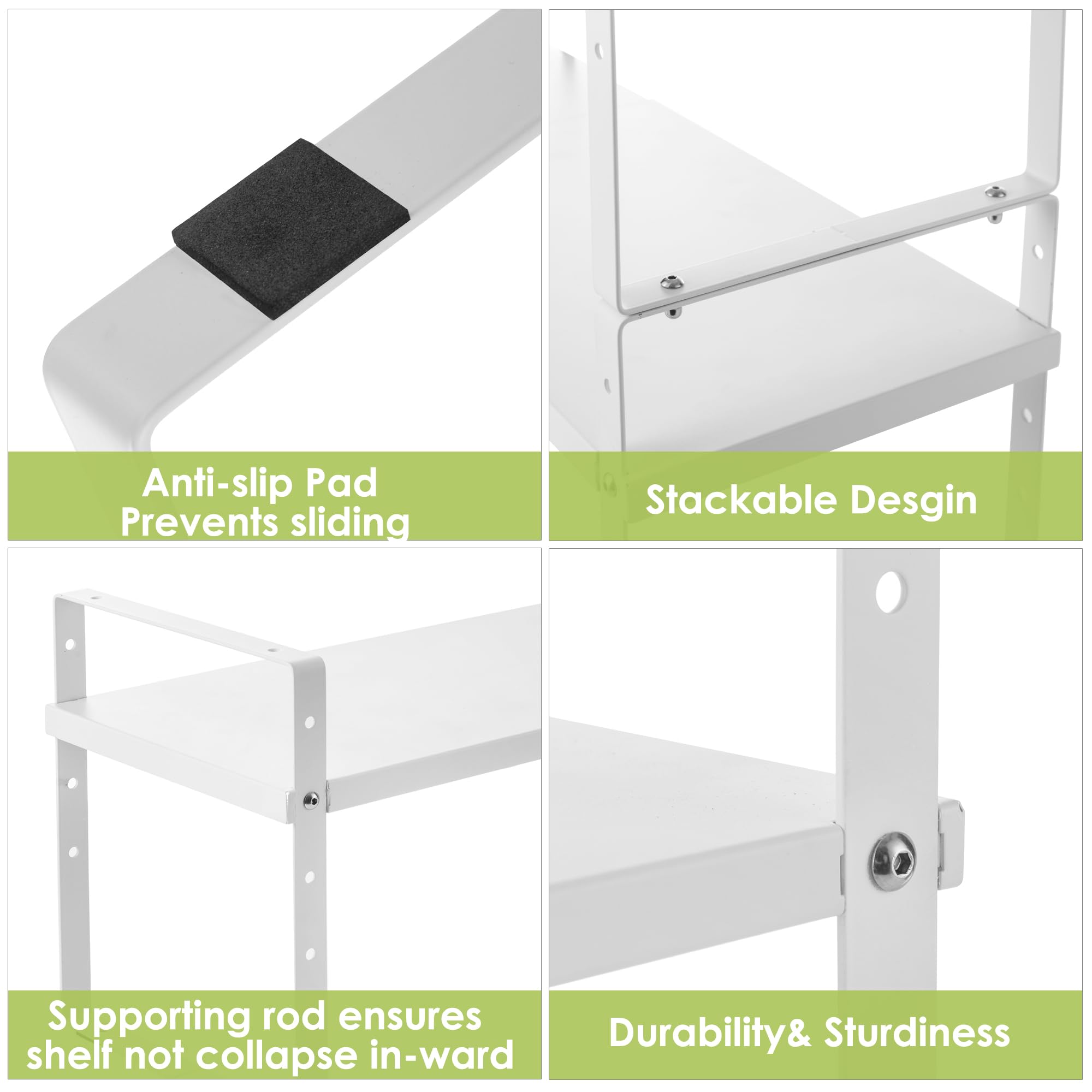 Expandable Cabinet Shelf Organizer Rack (2 Count)
