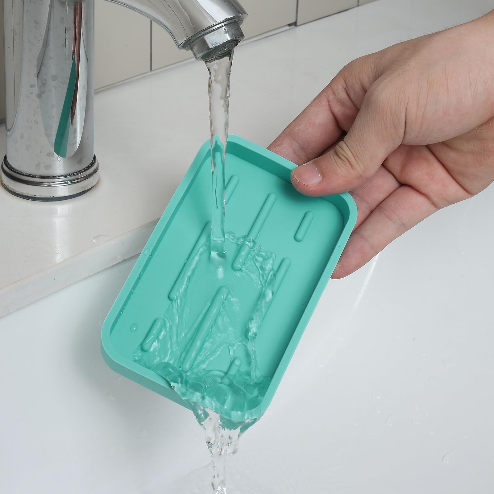Silicone Kitchen Sink Organizer Tray for Multiple Usage