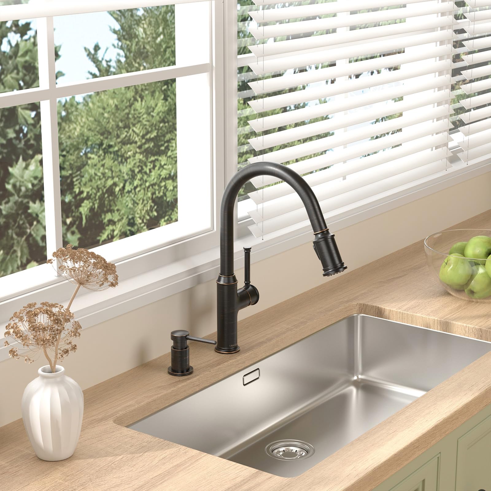 Bronze Soap Dispenser for Kitchen Sink