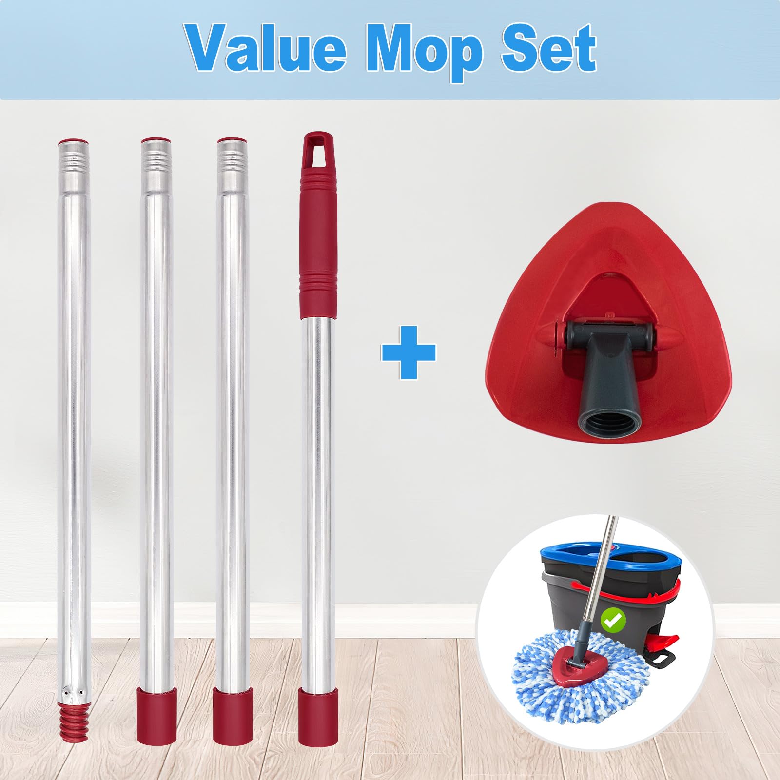 Mop Handle for Ocedar (5 Count)