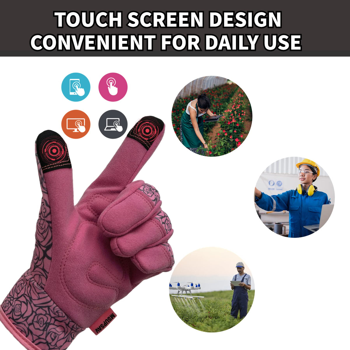 2 Pairs Gardening Gloves