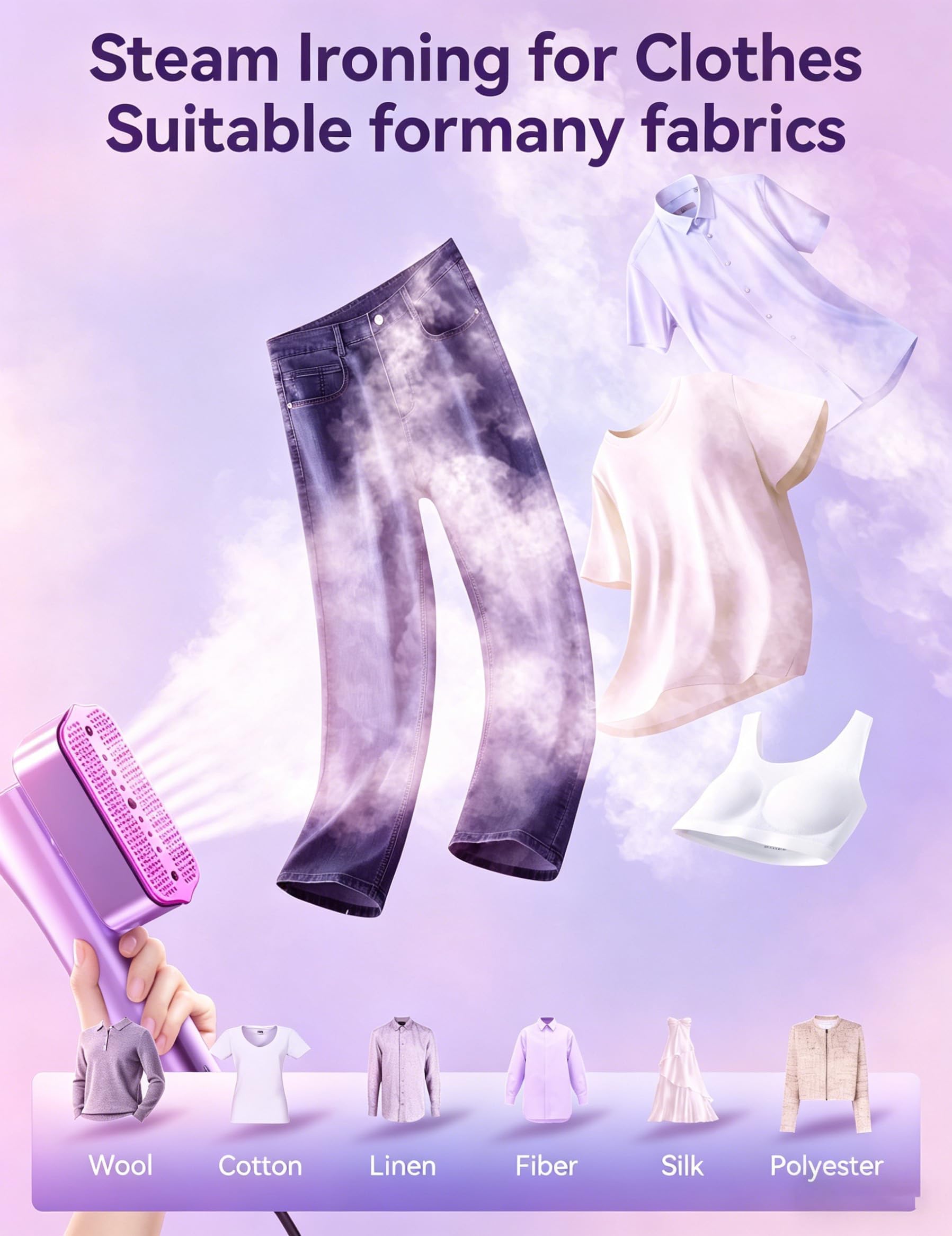 Steamer for Clothes Portable 2