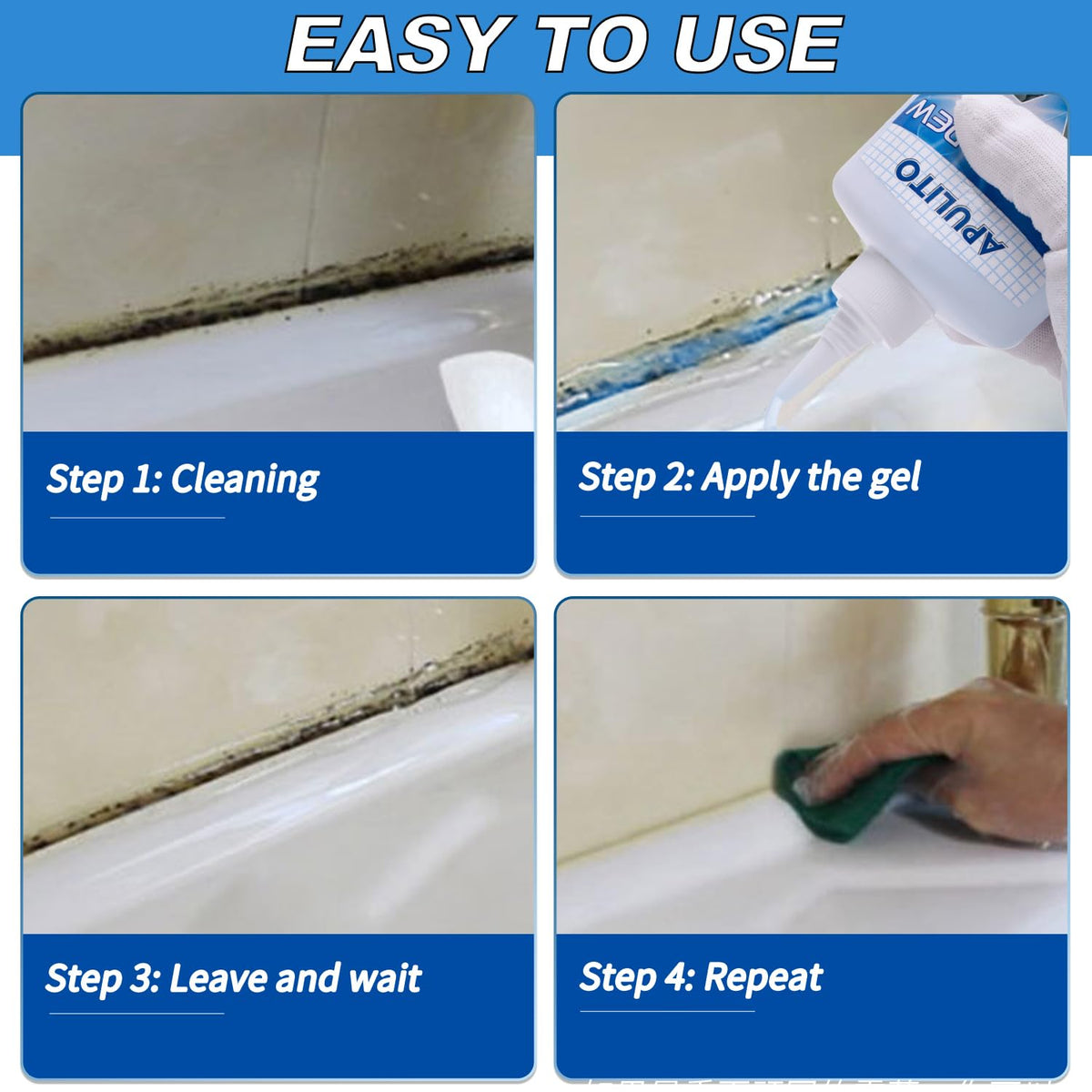 Household Cleaner Gel Cleaning Gel for Shower Bathroom Tile Sink Kitchen 10 Fl Oz