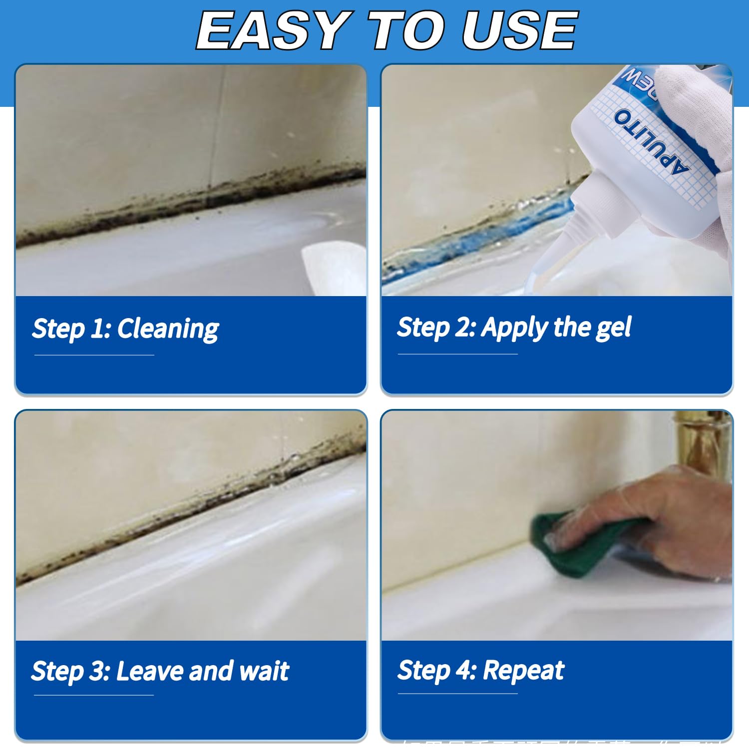 Household Cleaner Gel Cleaning Gel for Shower Bathroom Tile Sink Kitchen 10 Fl Oz