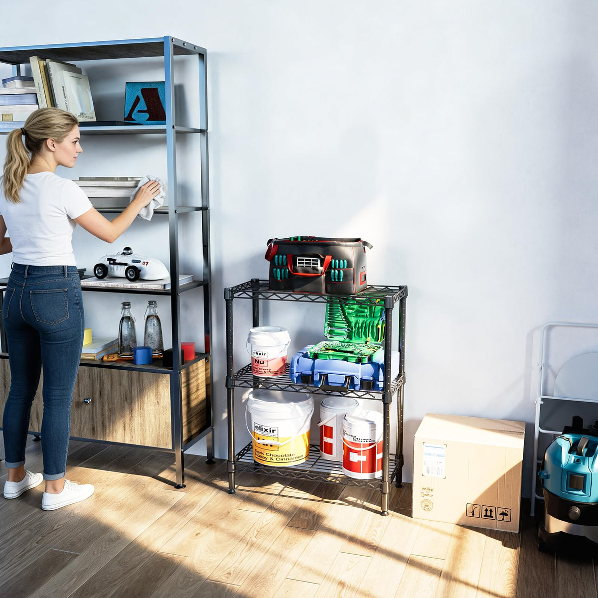 3 Tier Wire Shelving Unit