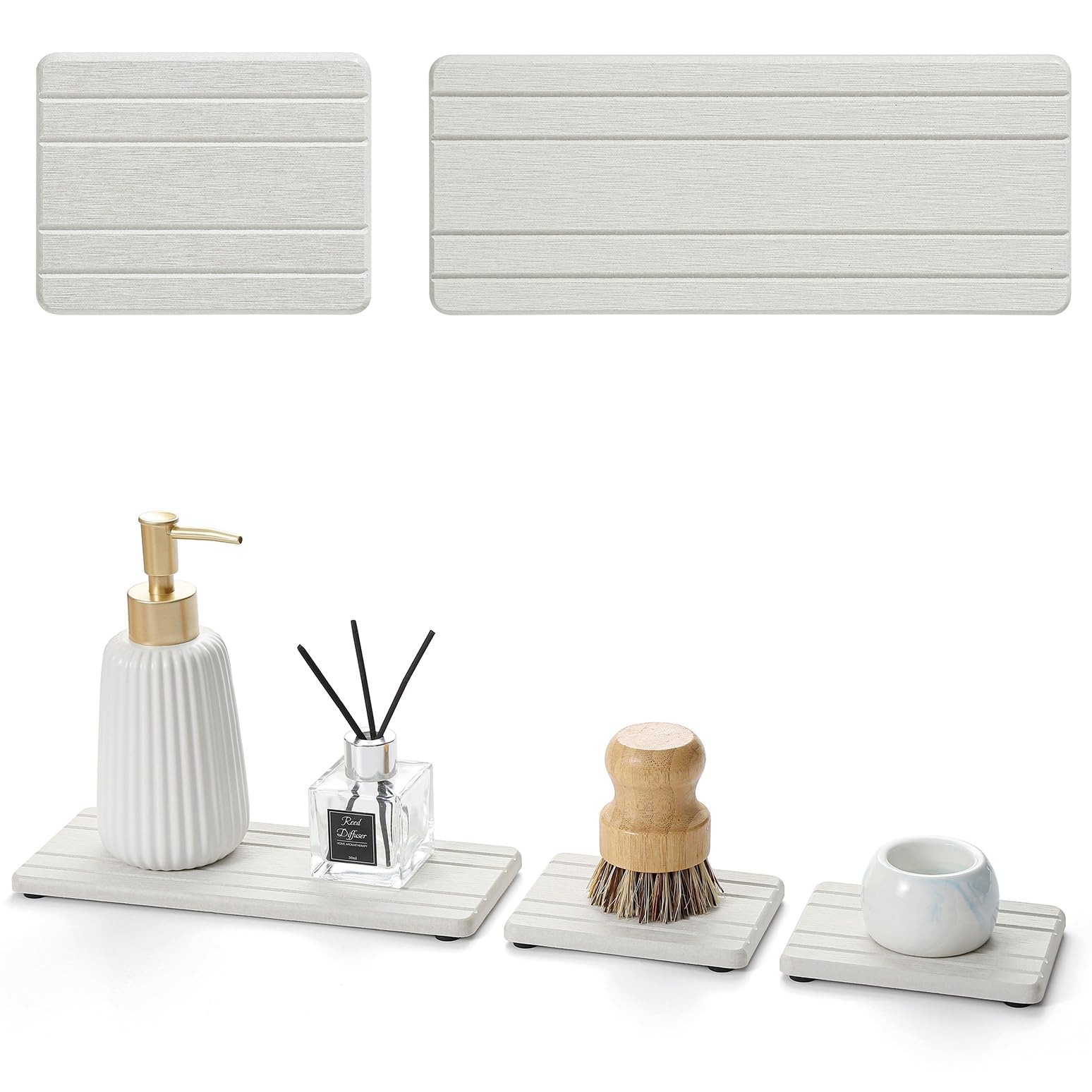 3 Pack Diatomite Stone Sink Tray (3 Count)