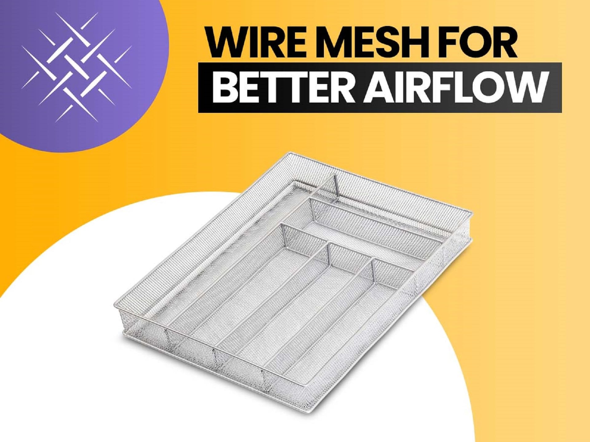 Metal Silverware Organizer for In