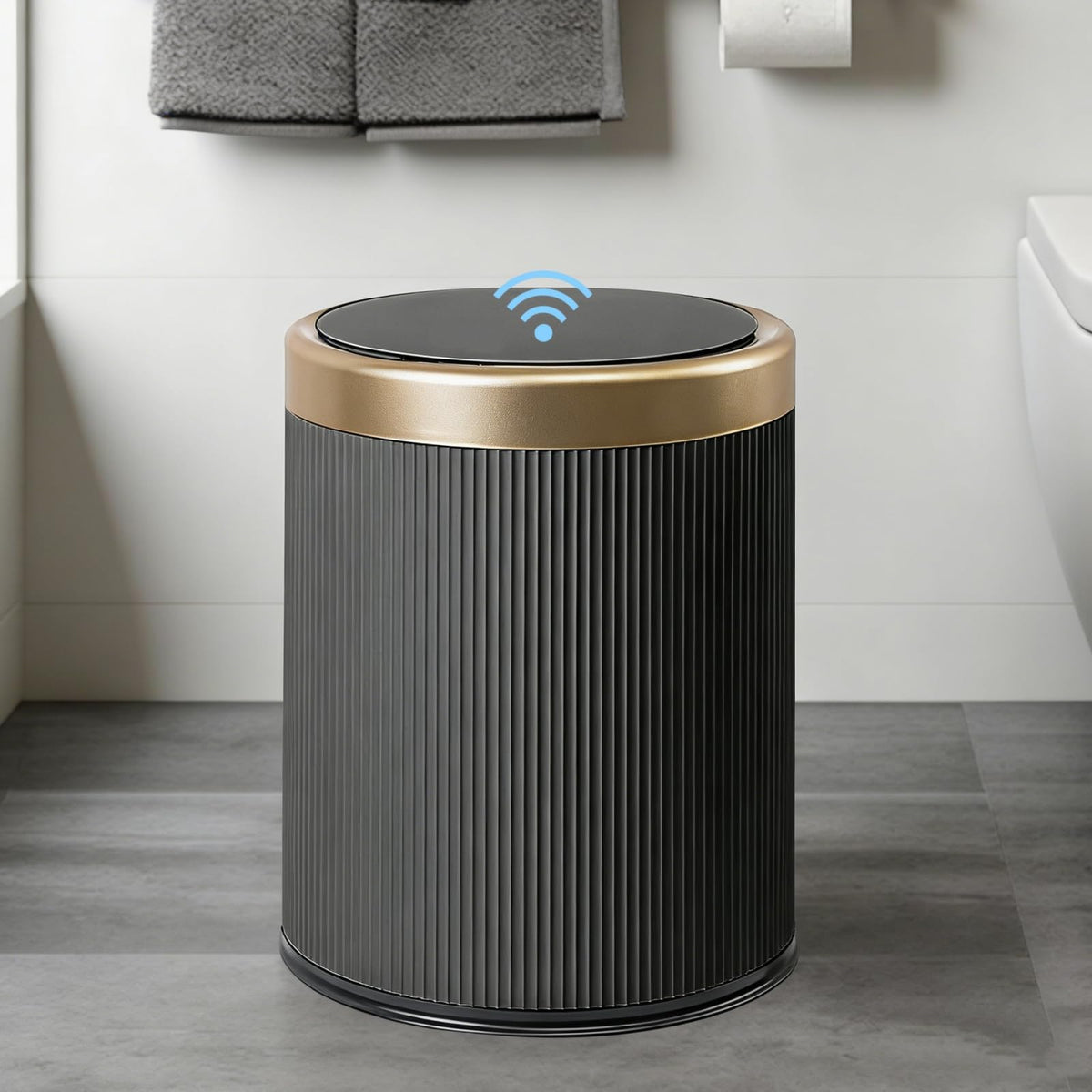 Bathroom Trash Can Automatic Touchless