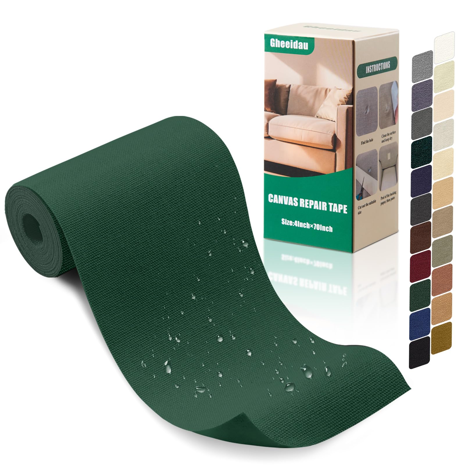 Canvas Repair Tape 4×70 Inch Waterproof Self