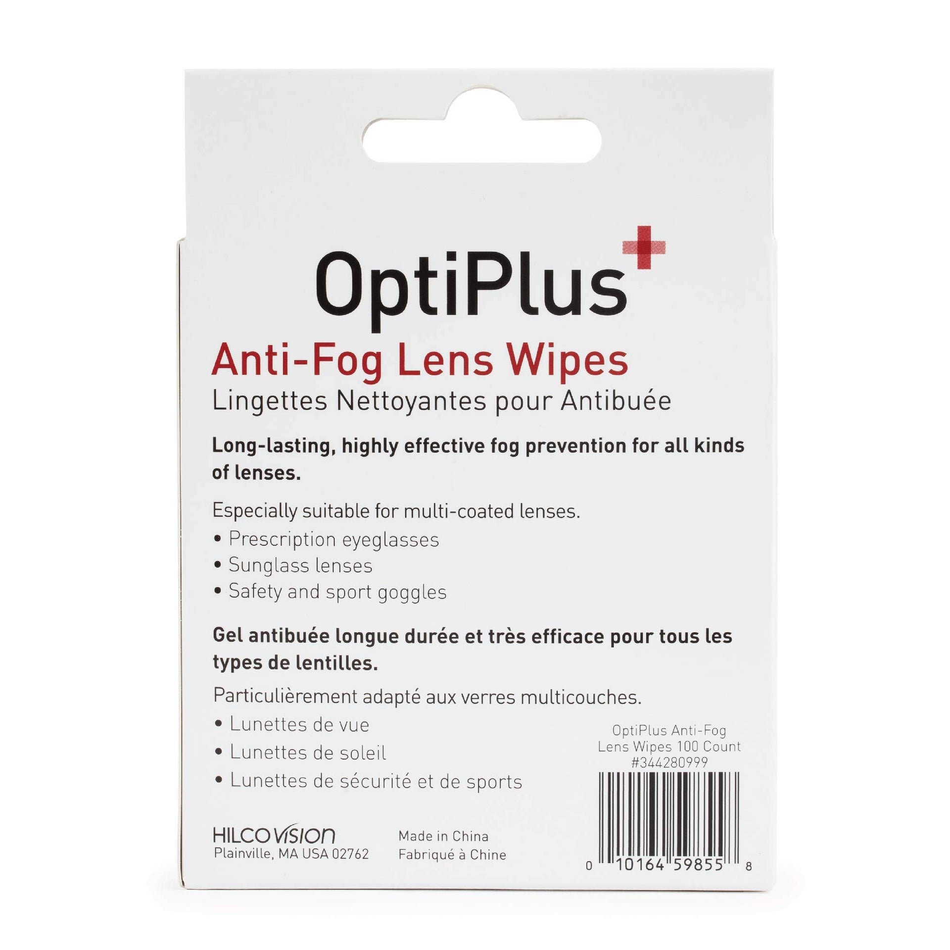 Anti Fog Pre Moistened Cleaning Wipes for Glasses (100 Count)