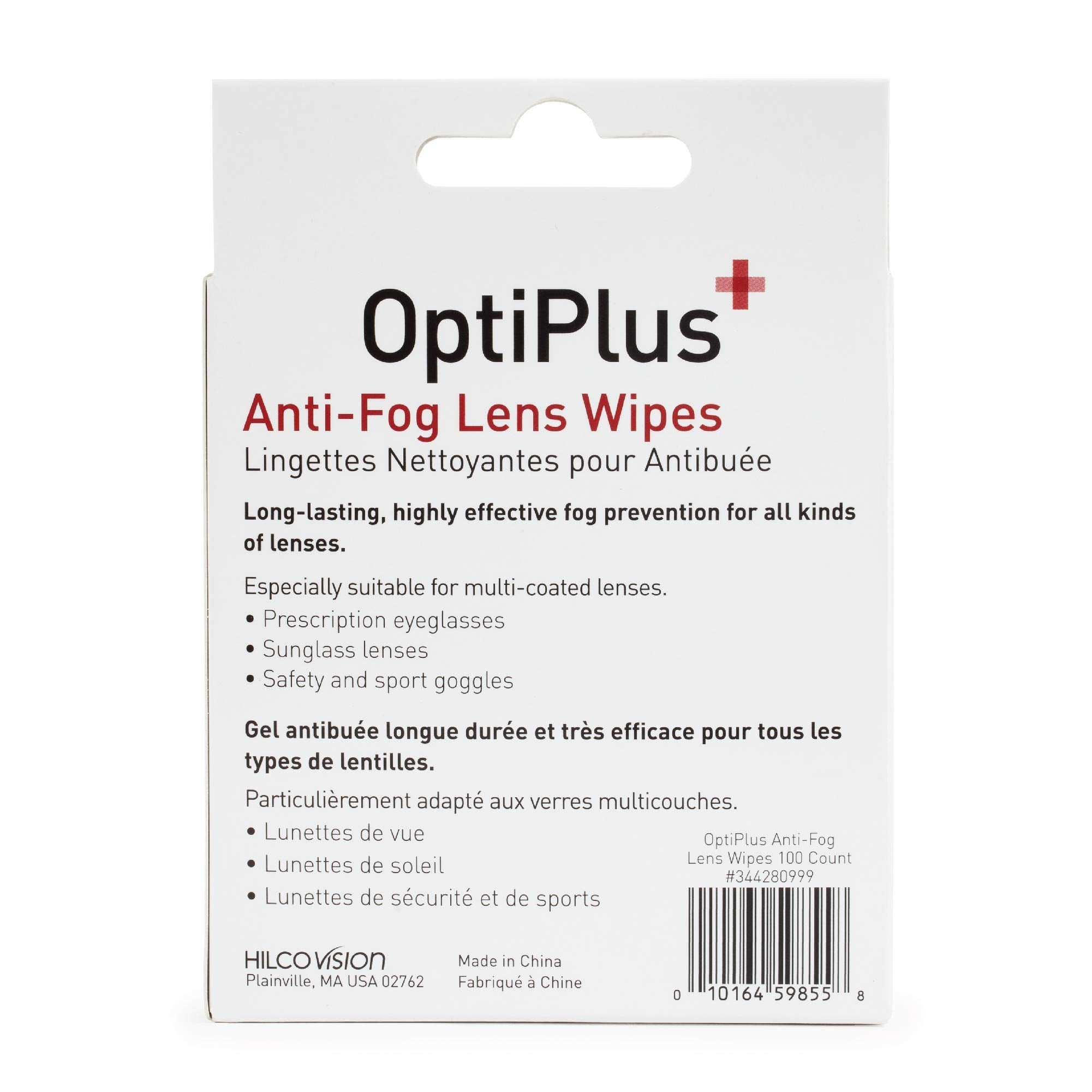 Anti Fog Pre Moistened Cleaning Wipes for Glasses (100 Count)