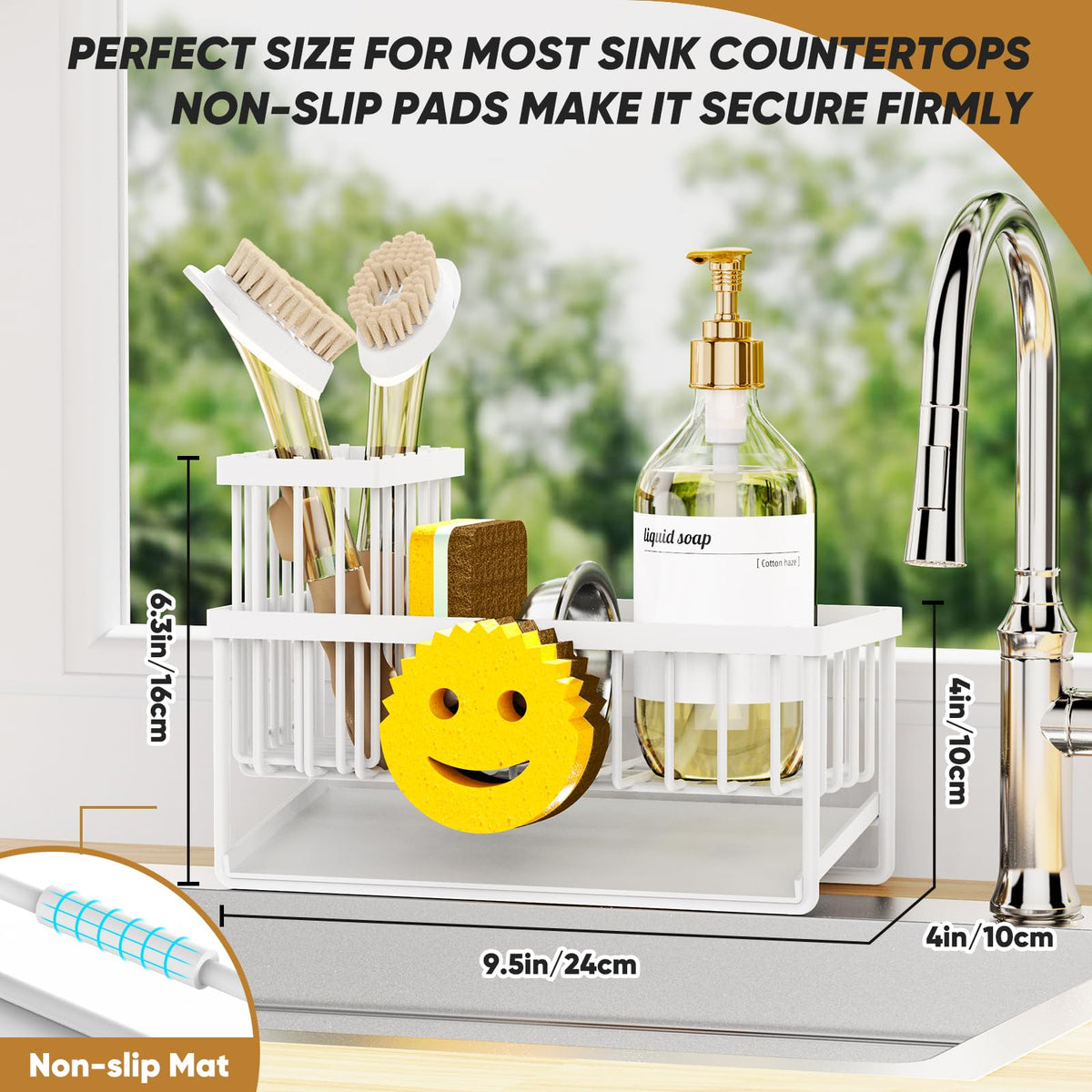 Sponge Holder for Kitchen Sink