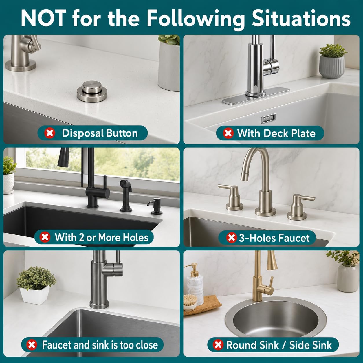 2PCS Stone Faucet Mat for Kitchen Sink