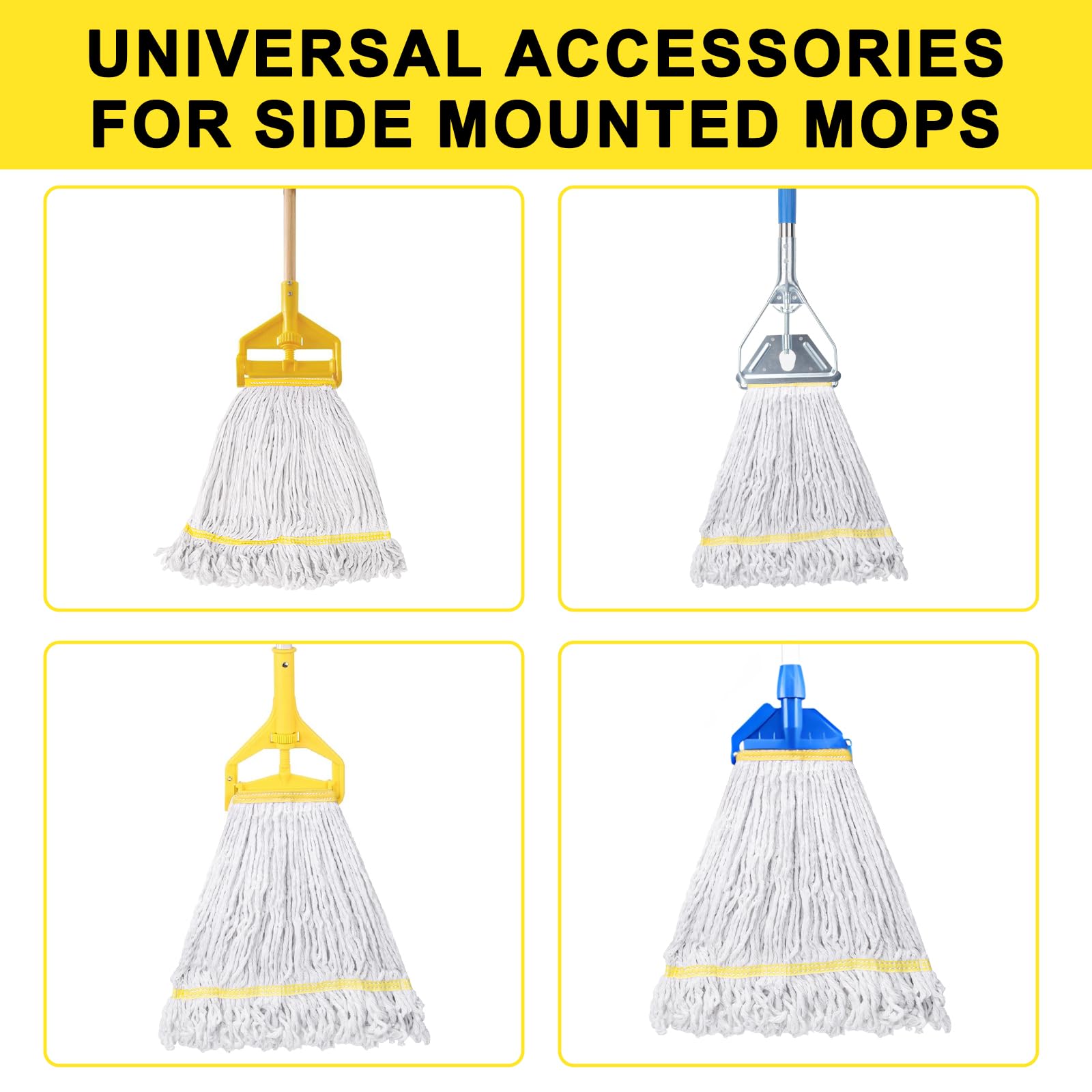3 Pack Heavy Duty Commercial Mop Head Replacement - ModHome Supplies