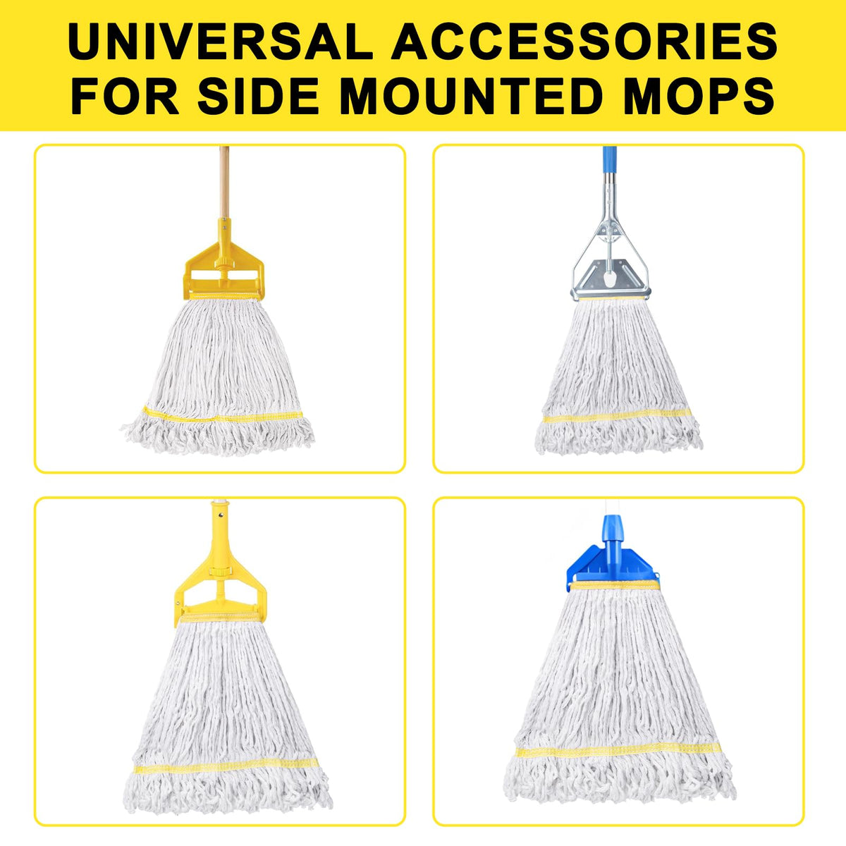 3 Pack Heavy Duty Commercial Mop Head Replacement - ModHome Supplies