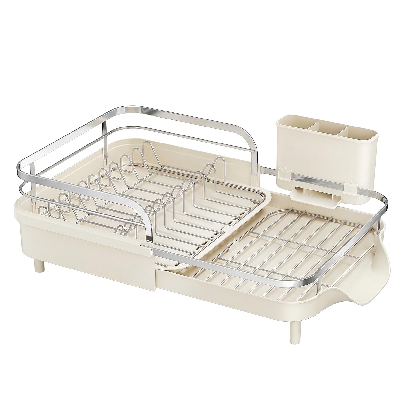 Expandable Dish Drying Rack for Small Kitchen Counter