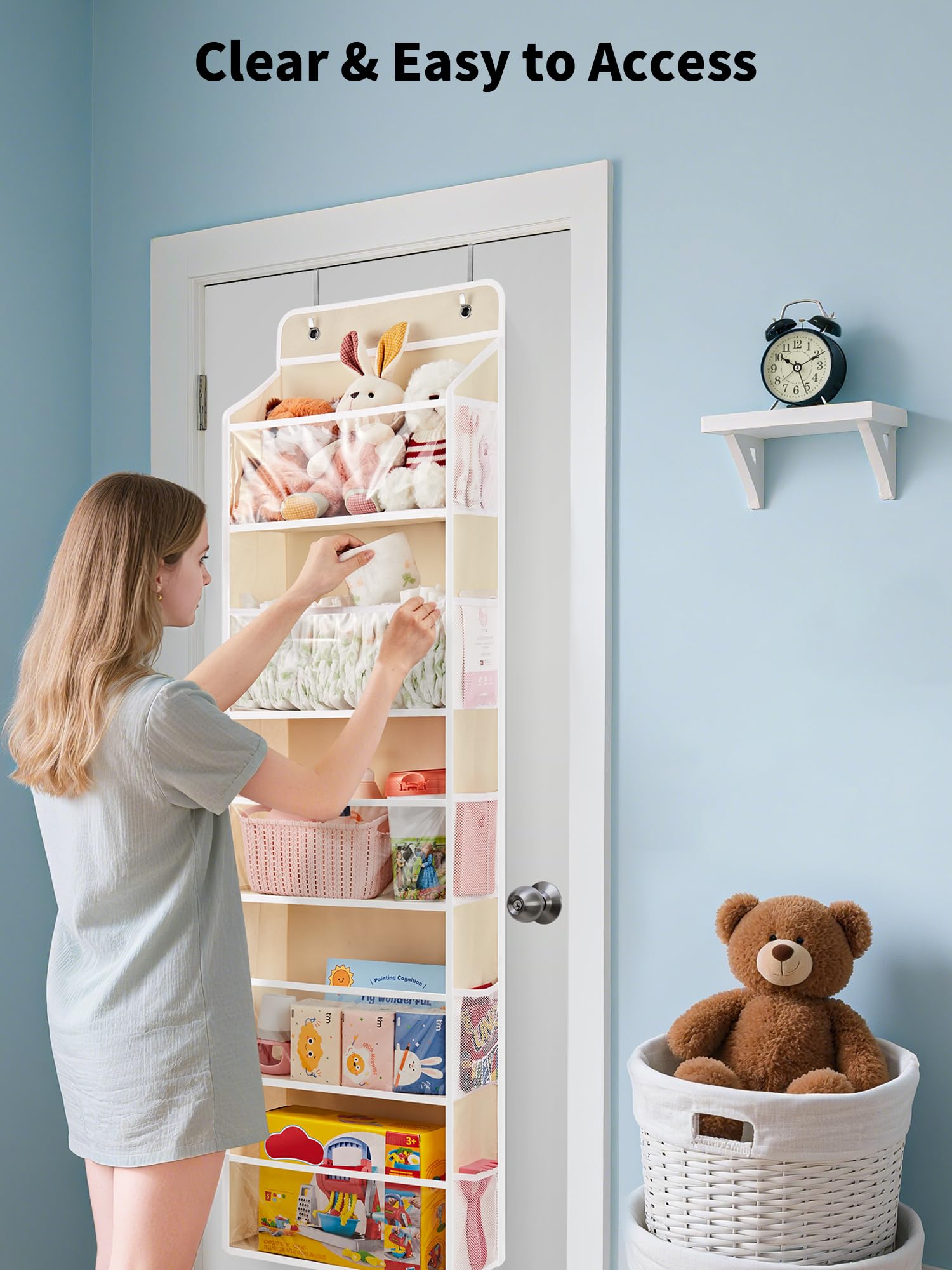 Over The Door Toy Storage Organizer w