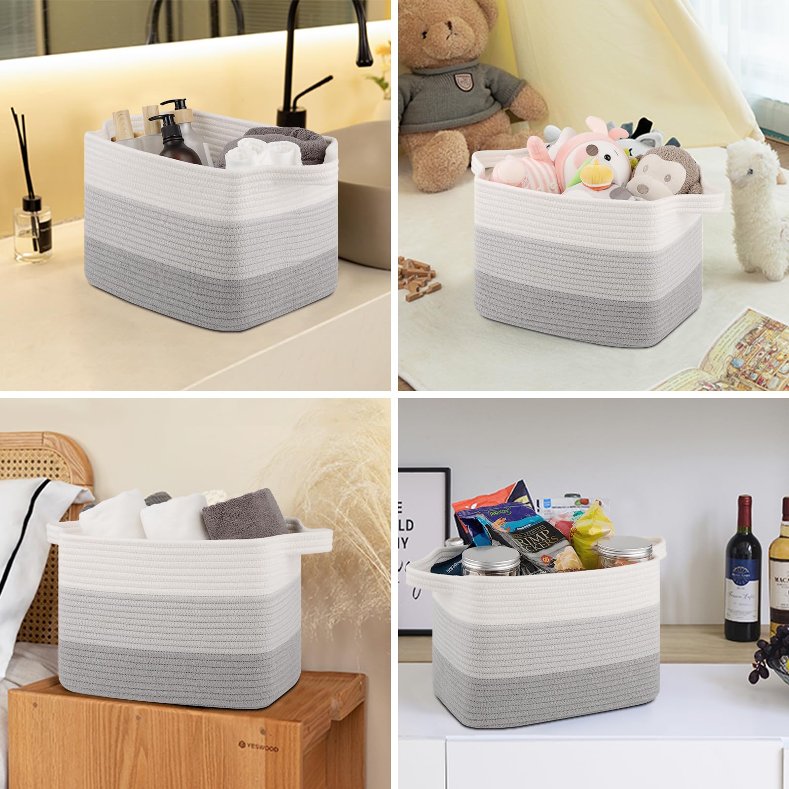 Storage Baskets for Organizing (3 Count)
