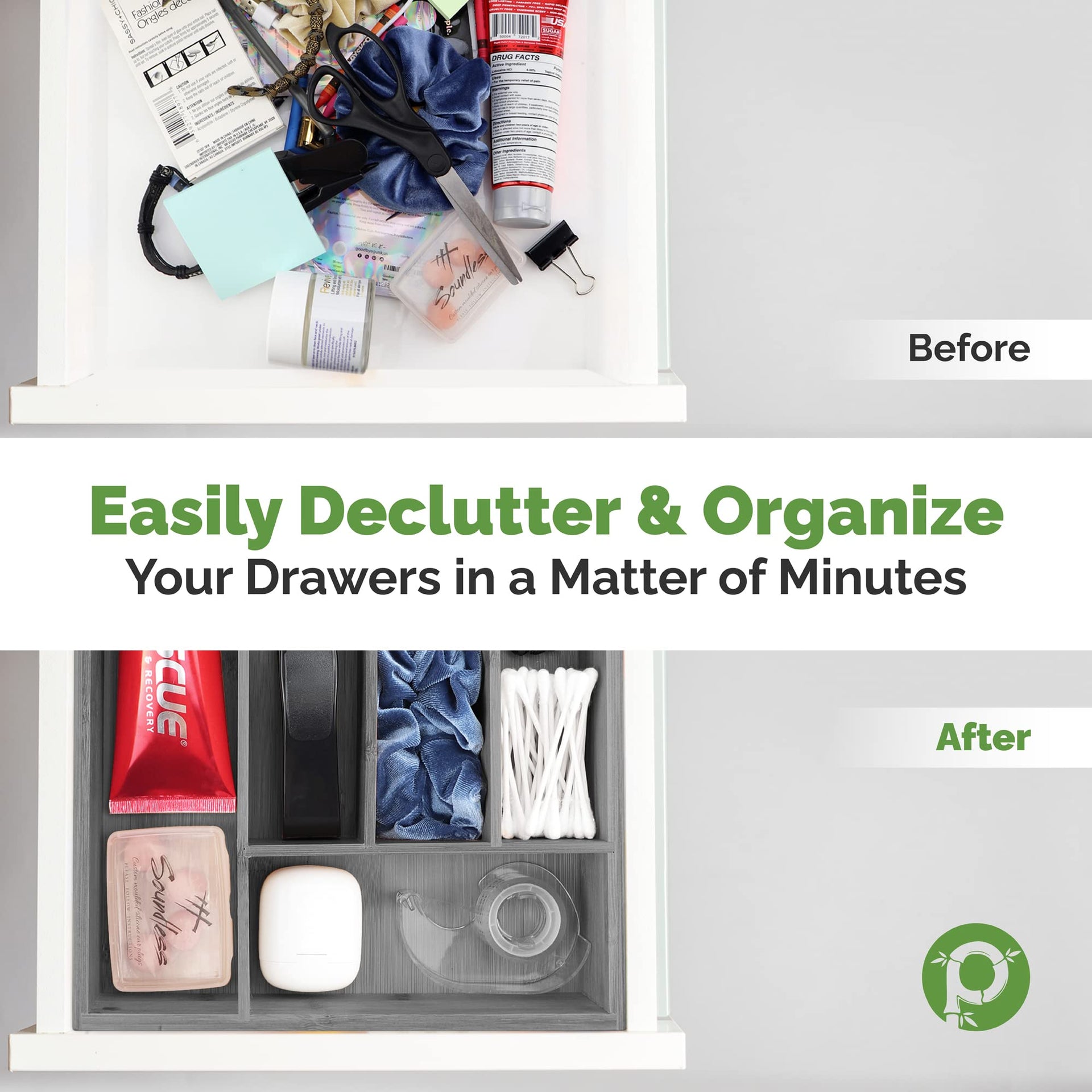 5 Slot Drawer Organizer (35.274 Ounce)