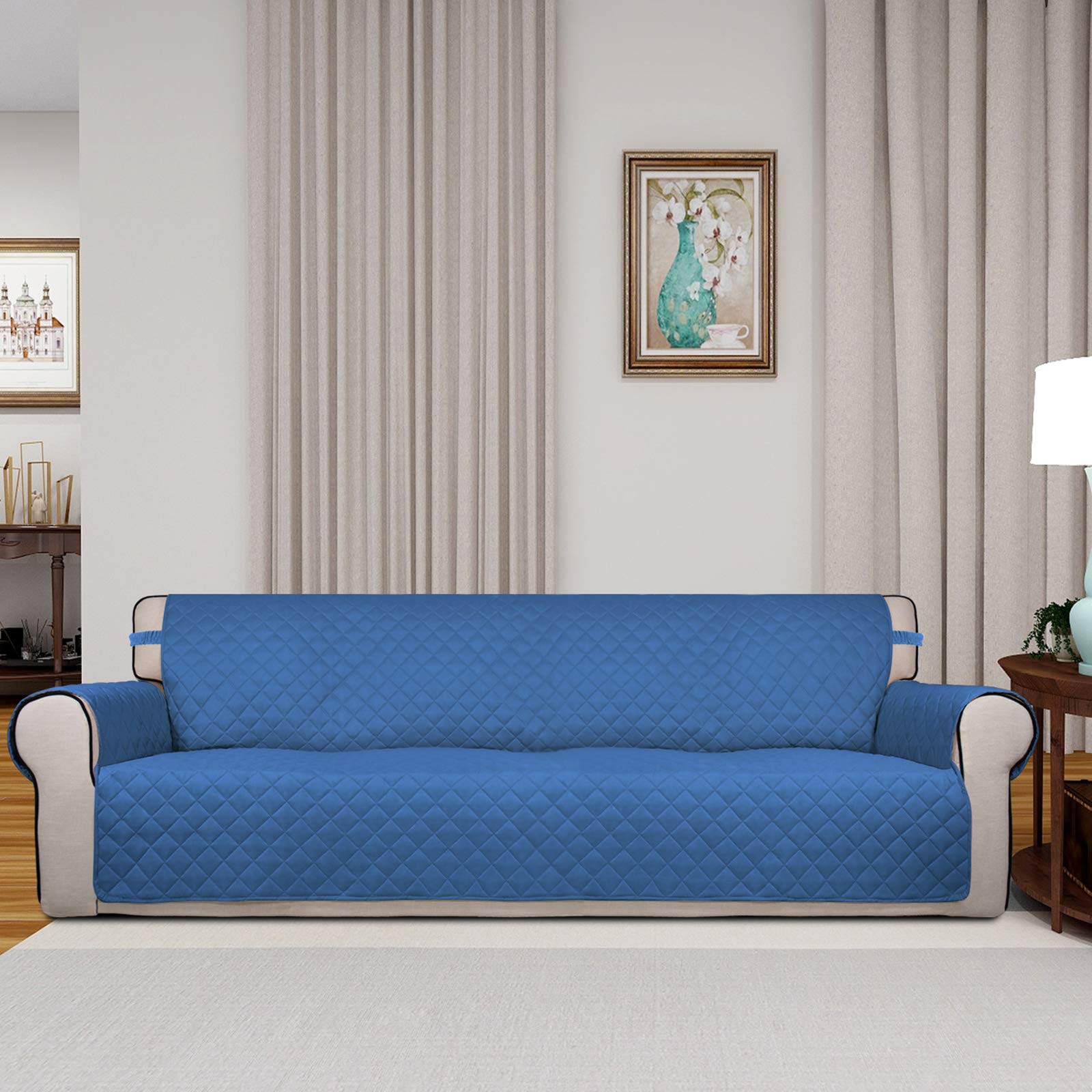 Reversible Quilted Couch Covers for Dogs Sofa Cover 4 Seater 88"