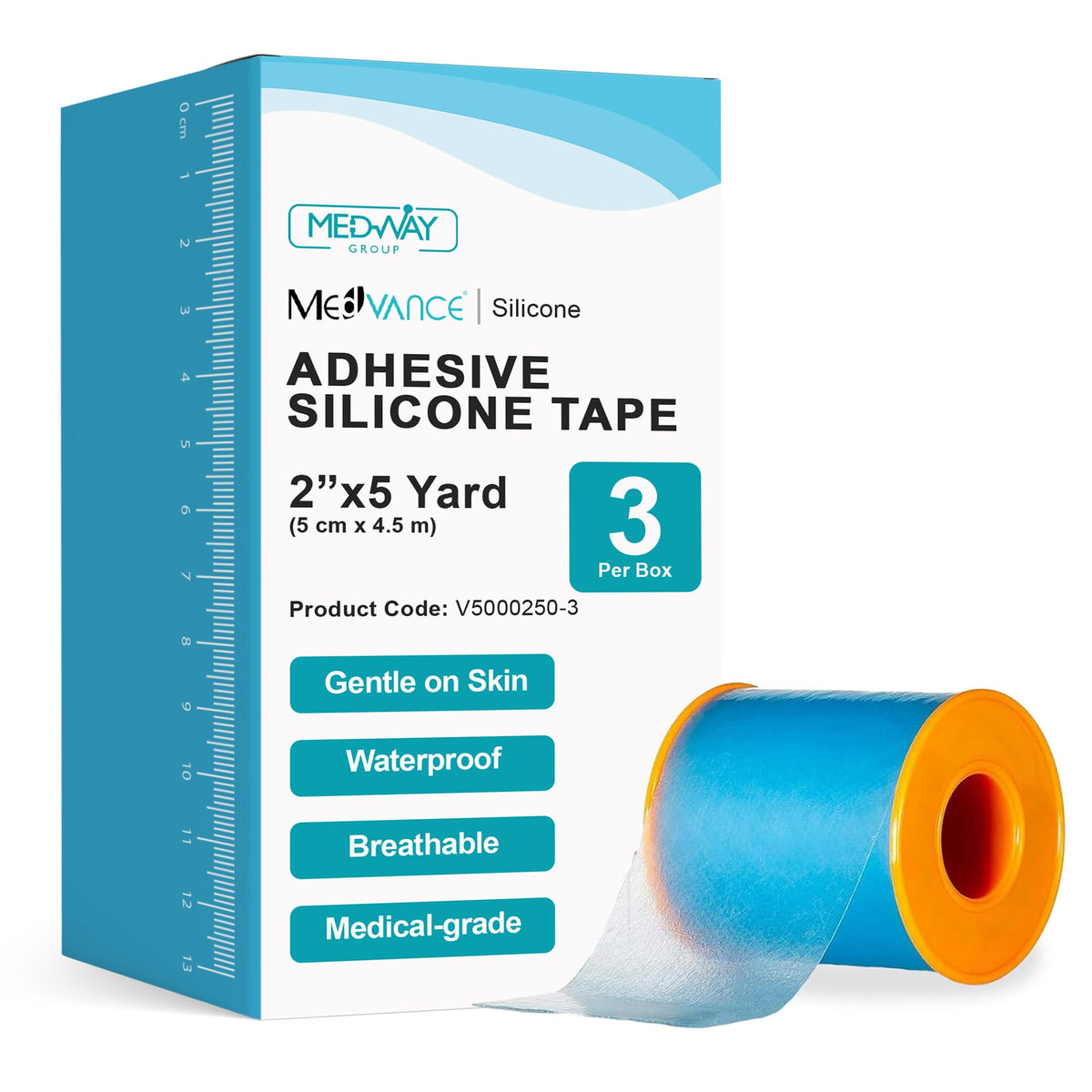 Silicone Adhesive Medical Tape (3 Count)