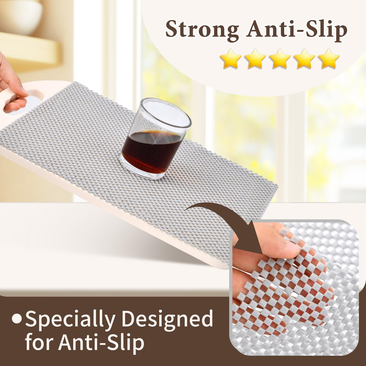 Shelf Liners for Kitchen Cabinets Non Adhesive Shelf Liner Paper Non (19.6833 Foot)
