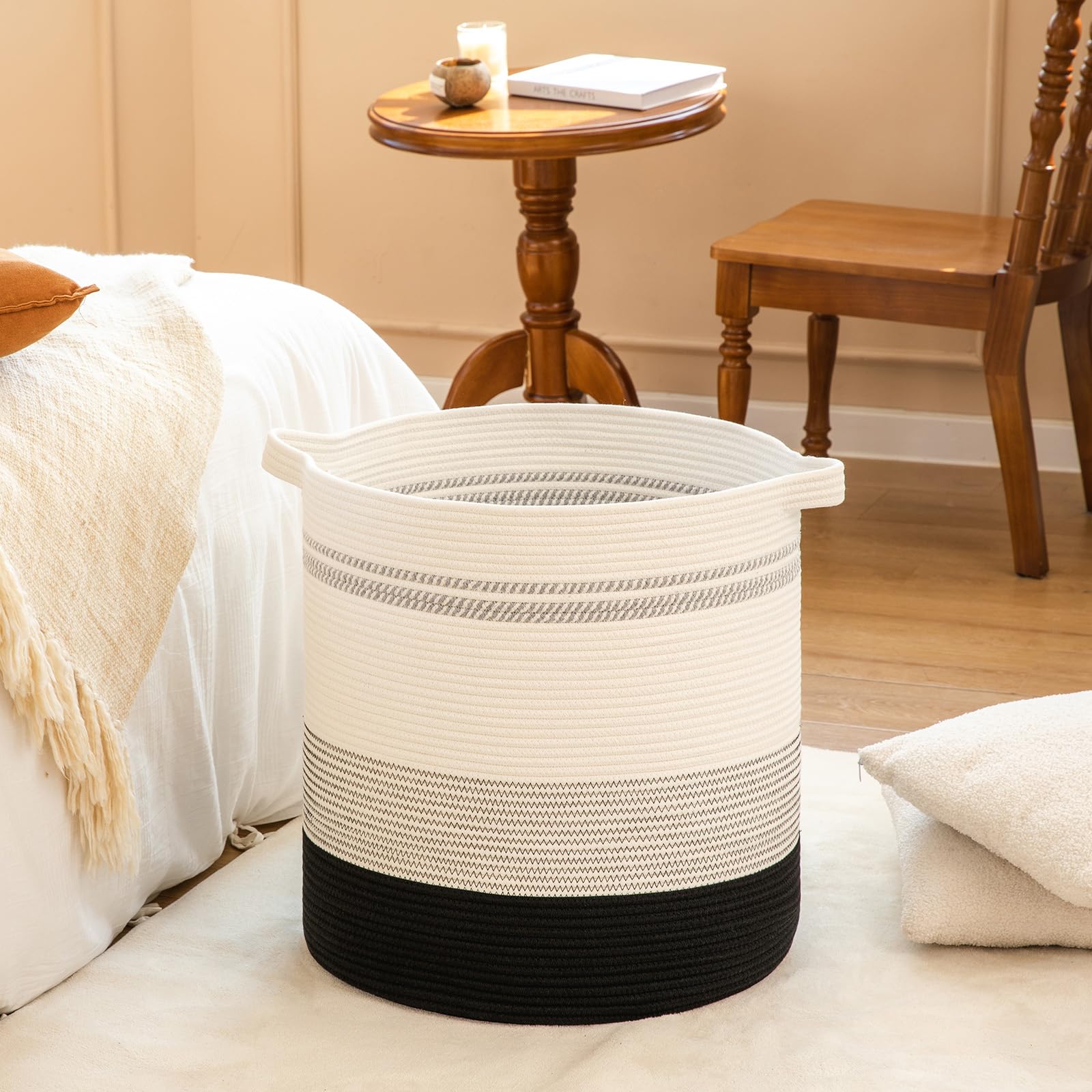 80L Laundry Basket Laundry Hamper Nursery Hamper Gradient Dark
