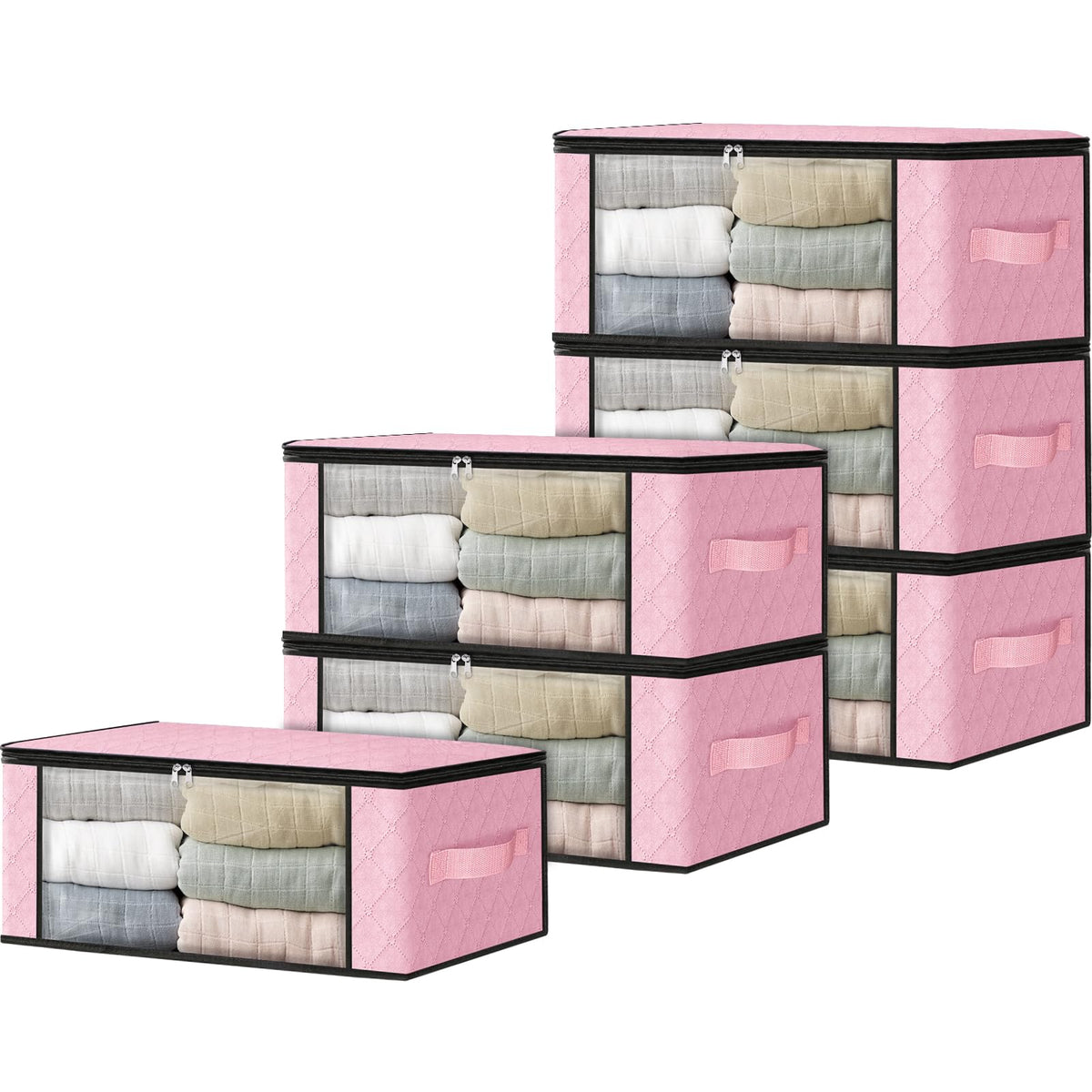 6 Pack Clothes Organizer Storage Bags (6 Count)