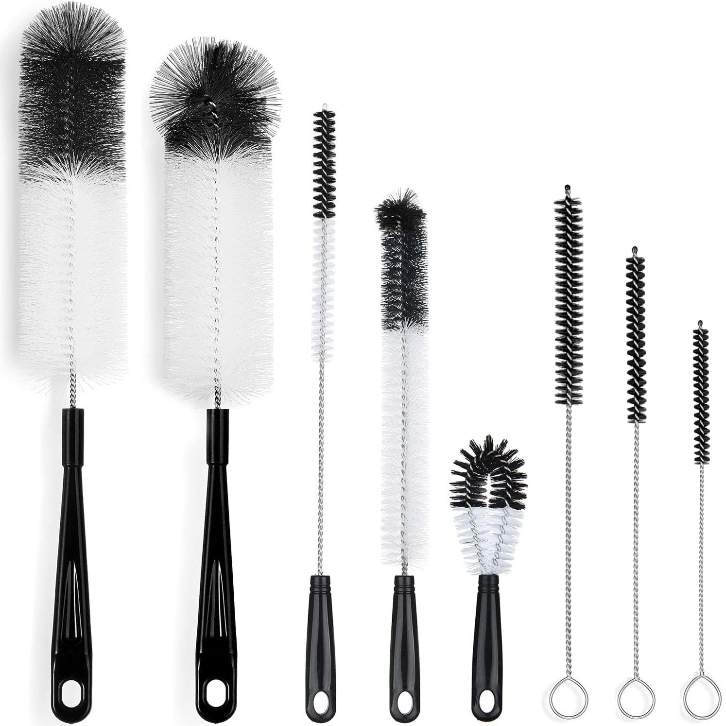 8 Pack Bottle Cleaning Brush Set