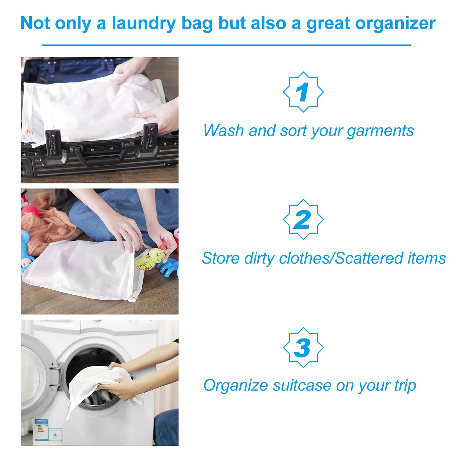3 Pack Delicates Laundry Bags